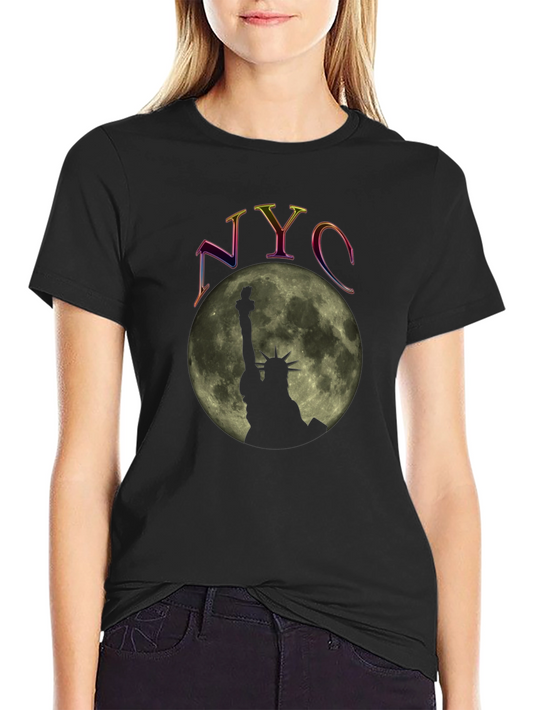NYC Statue of Liberty Moon Graphic Tee