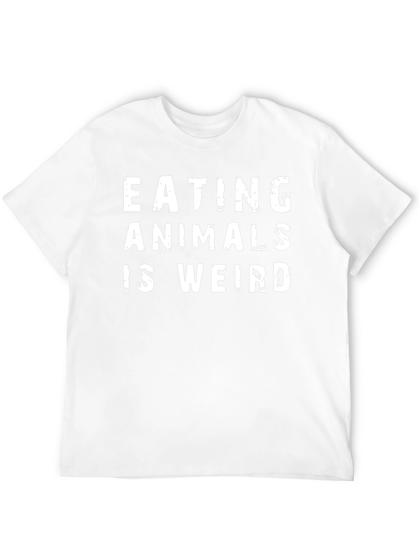 Eating Animals is Weird Black Graphic Tee