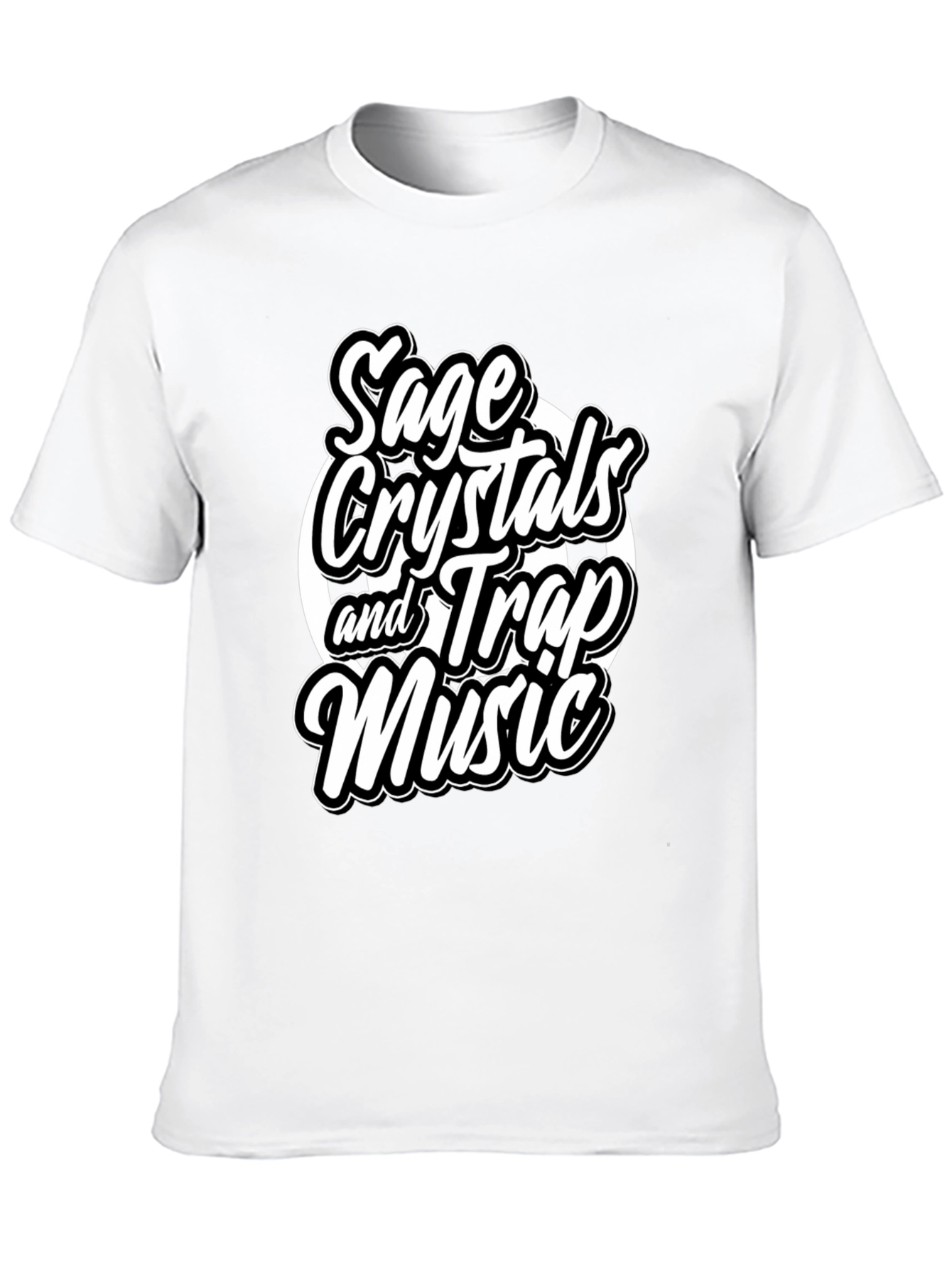 Sage Crystals & Trap Music Graphic Tee