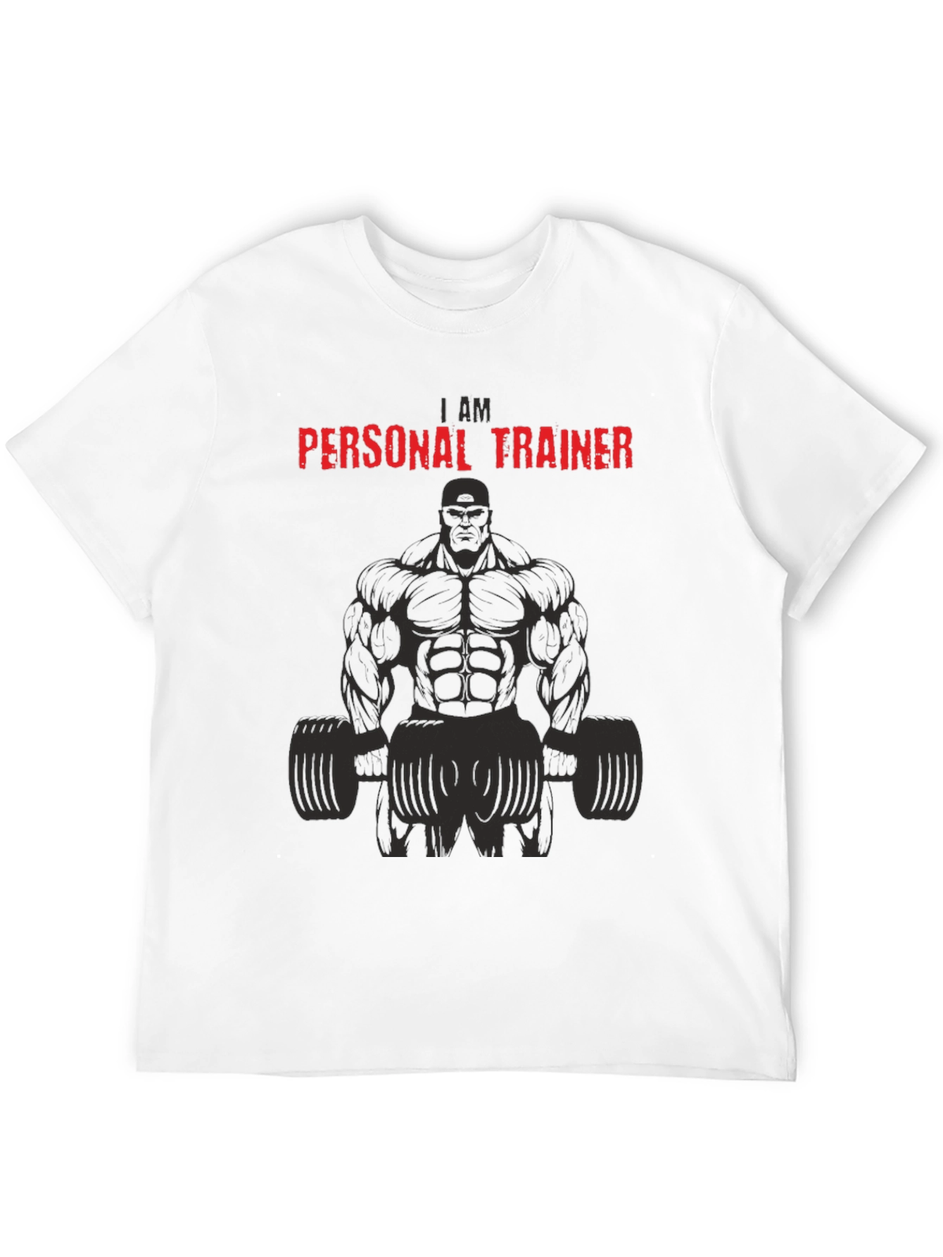I Am Personal Trainer Black Graphic T-Shirt