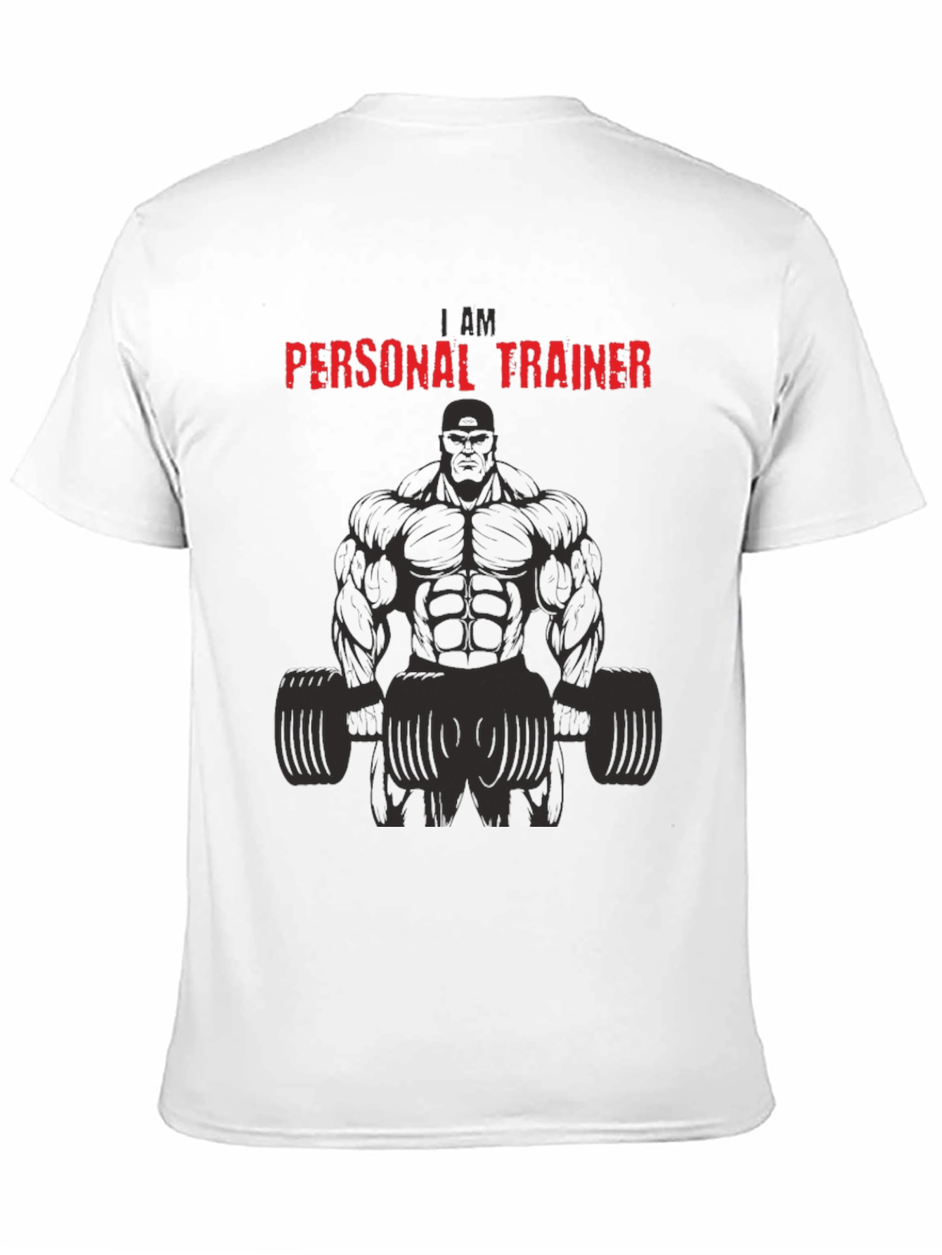 I Am Personal Trainer Black Graphic T-Shirt