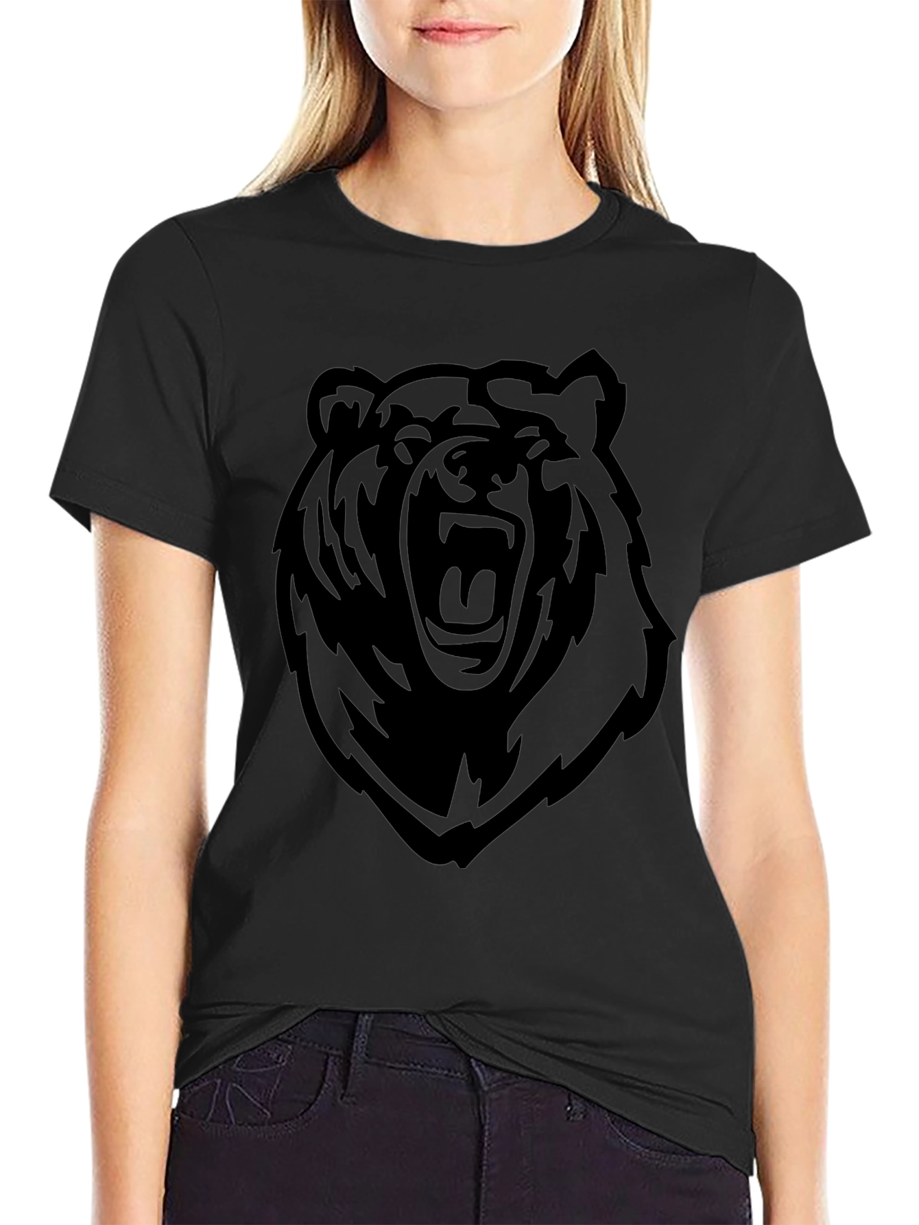 Black Bear Graphic Tee - Mens Casual Shirt
