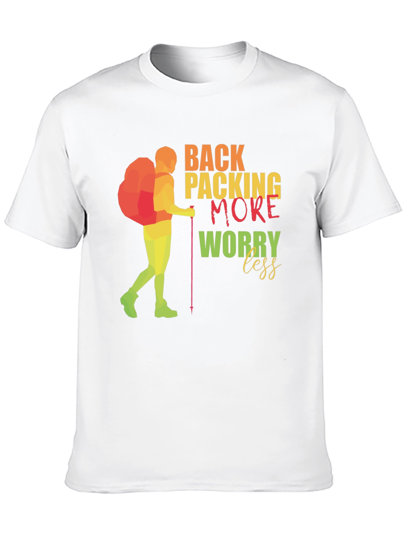Backpacking More Worry Less Graphic Tee