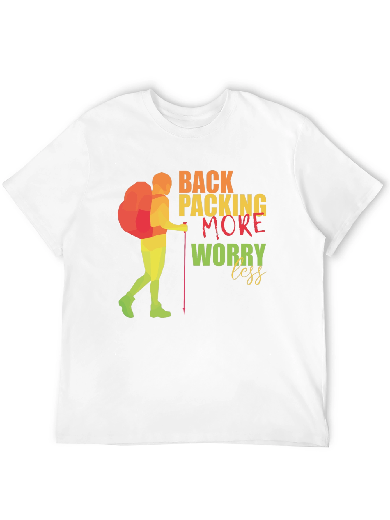 Backpacking More Worry Less Graphic Tee