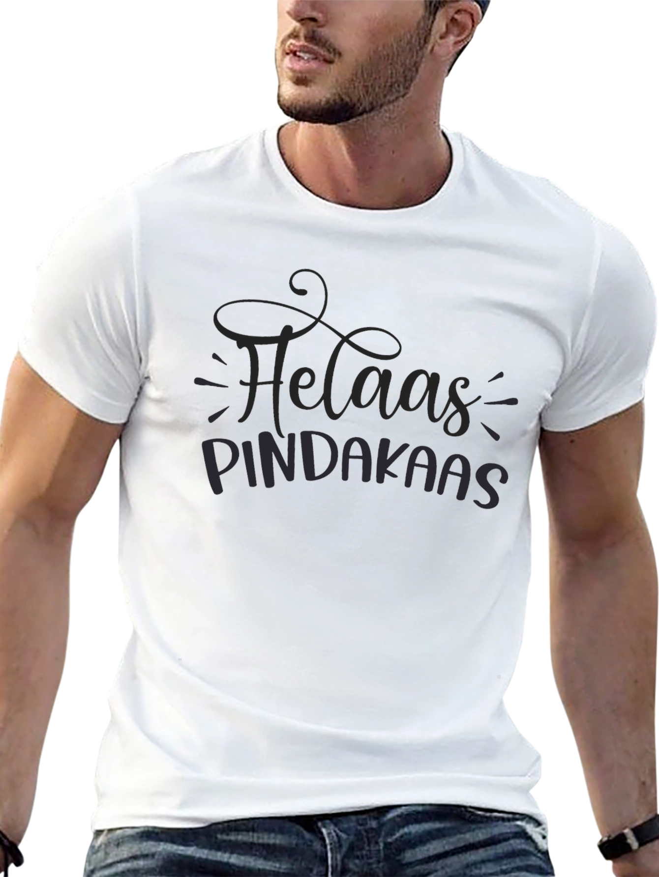 Helaas Pindakaas Graphic T-Shirt - Classic Black