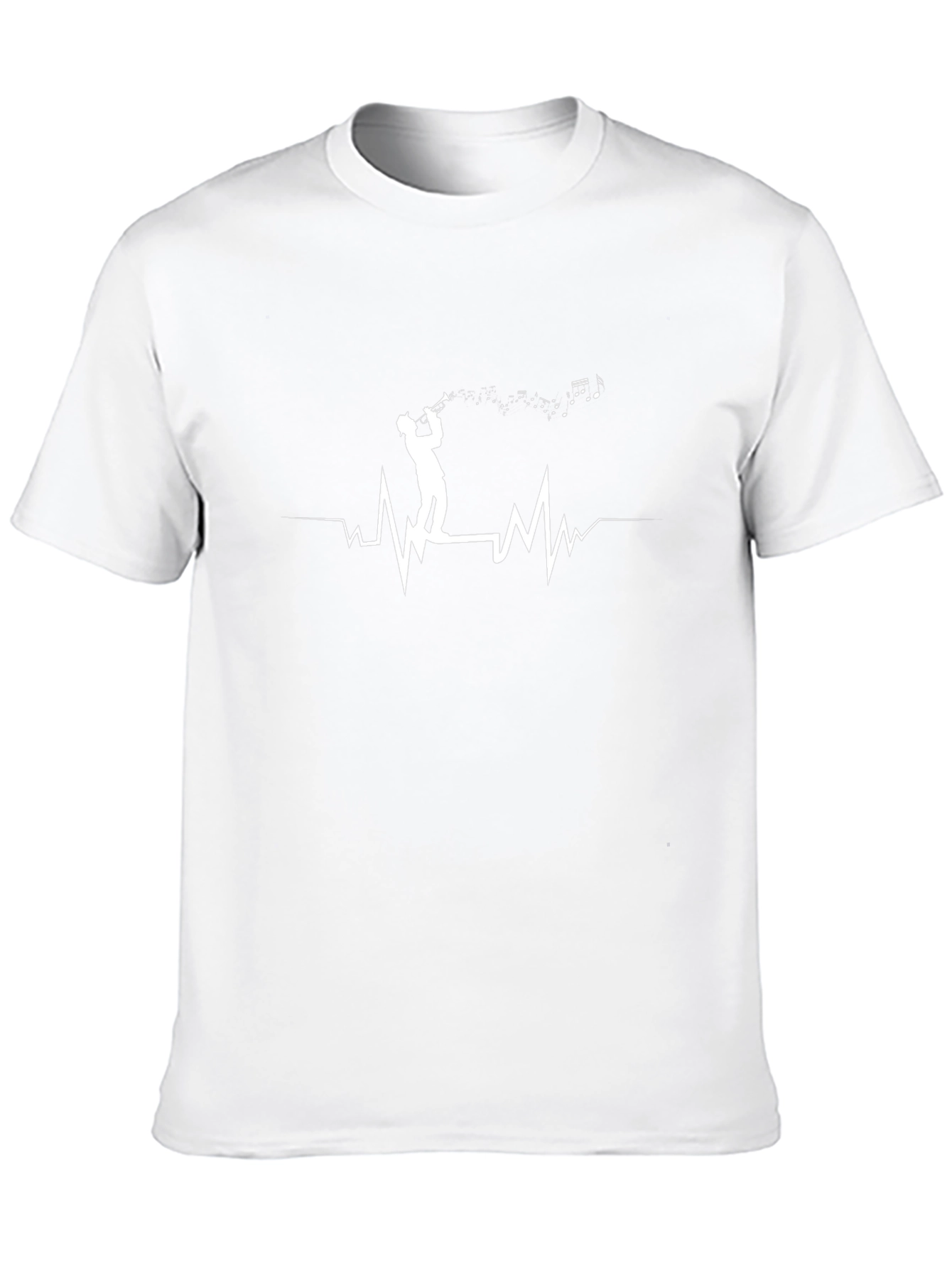 Music Heartbeat T-Shirt - Trumpet Player Design