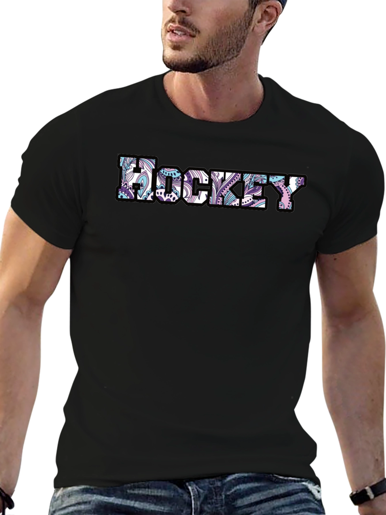 Hockey Paisley Graphic Tee