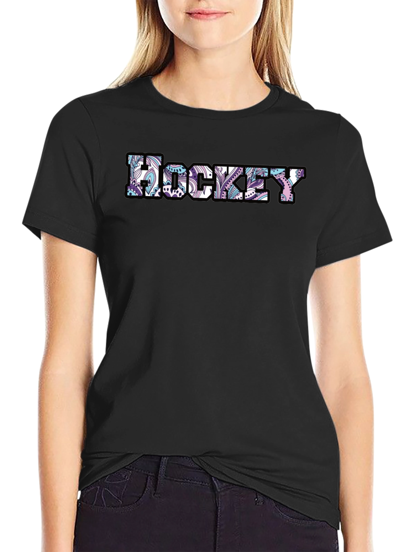 Hockey Paisley Graphic Tee