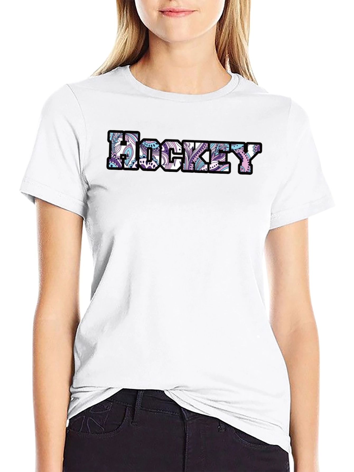 Hockey Paisley Graphic Tee