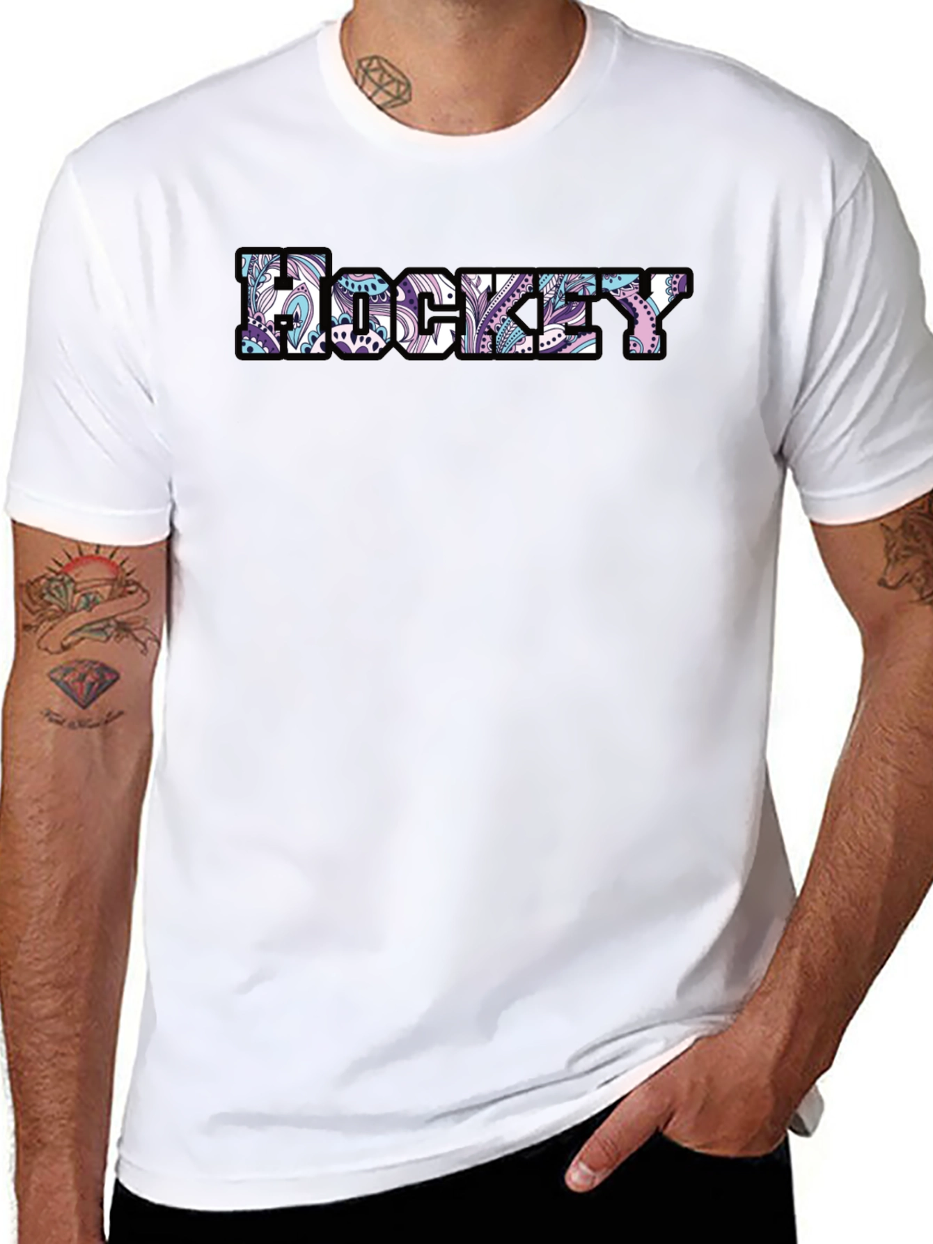 Hockey Paisley Graphic Tee
