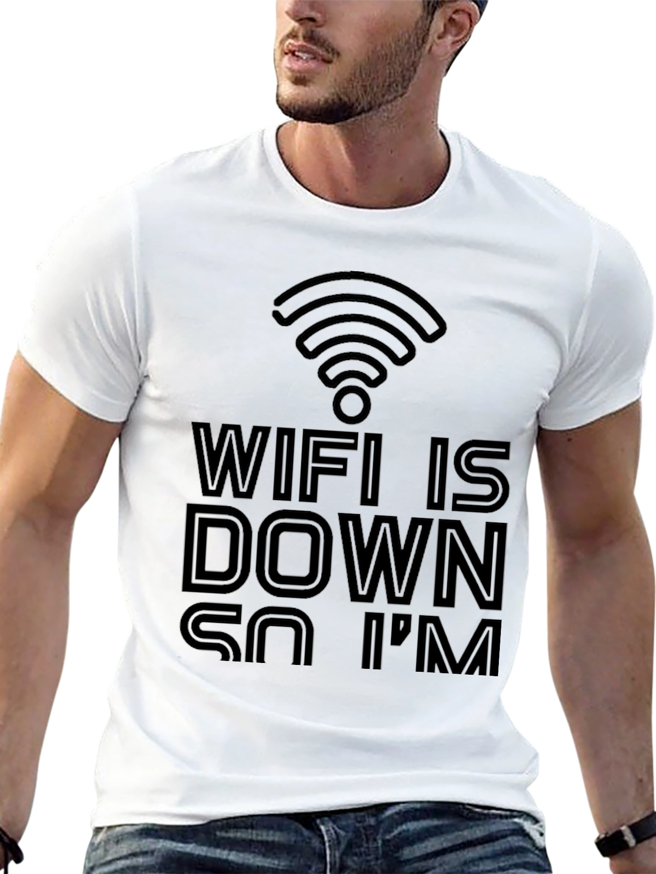 Funny Wifi Is Down T-Shirt -  Internet Humor