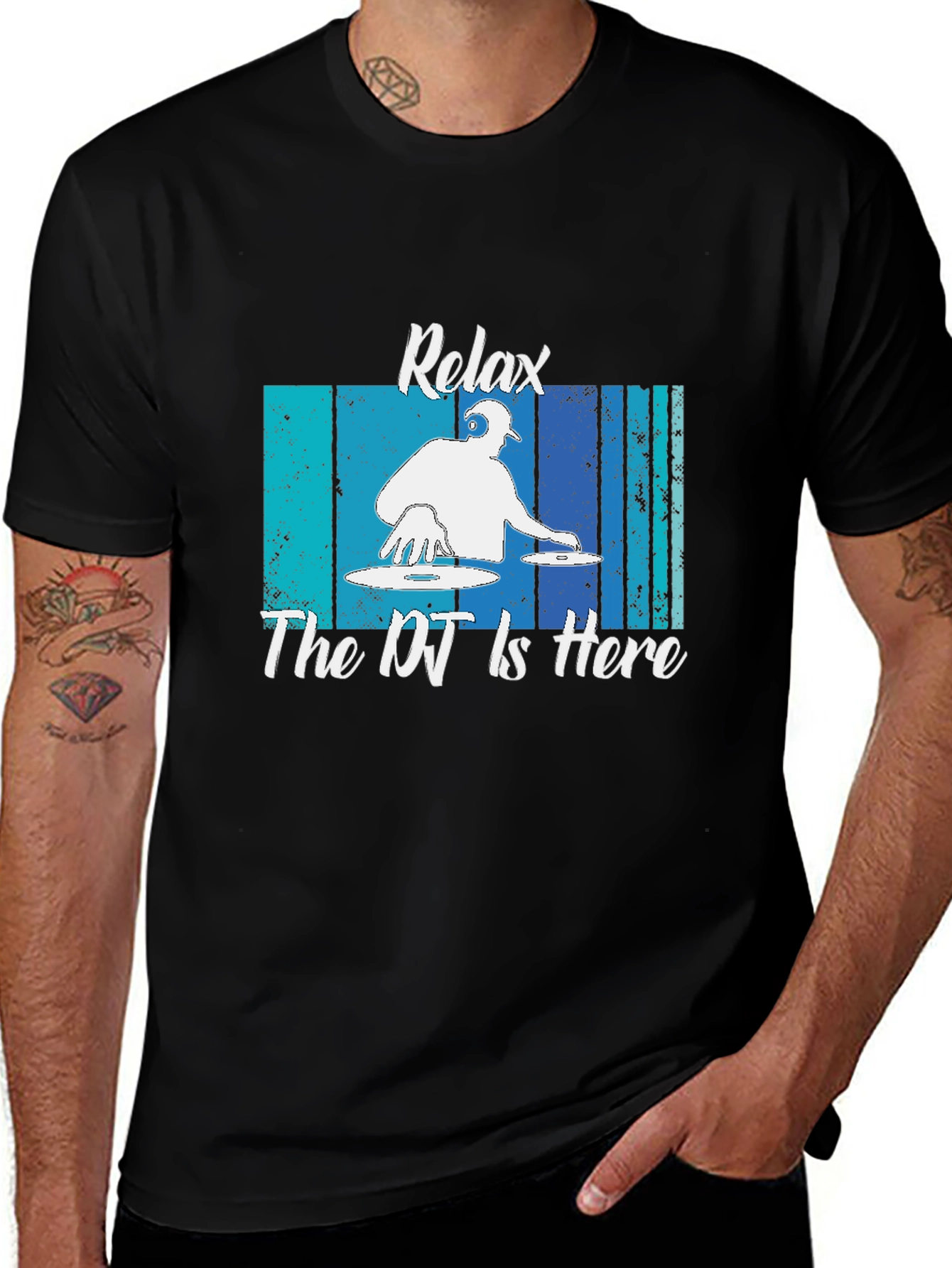 Relax The DJ Is Here Graphic T-Shirt