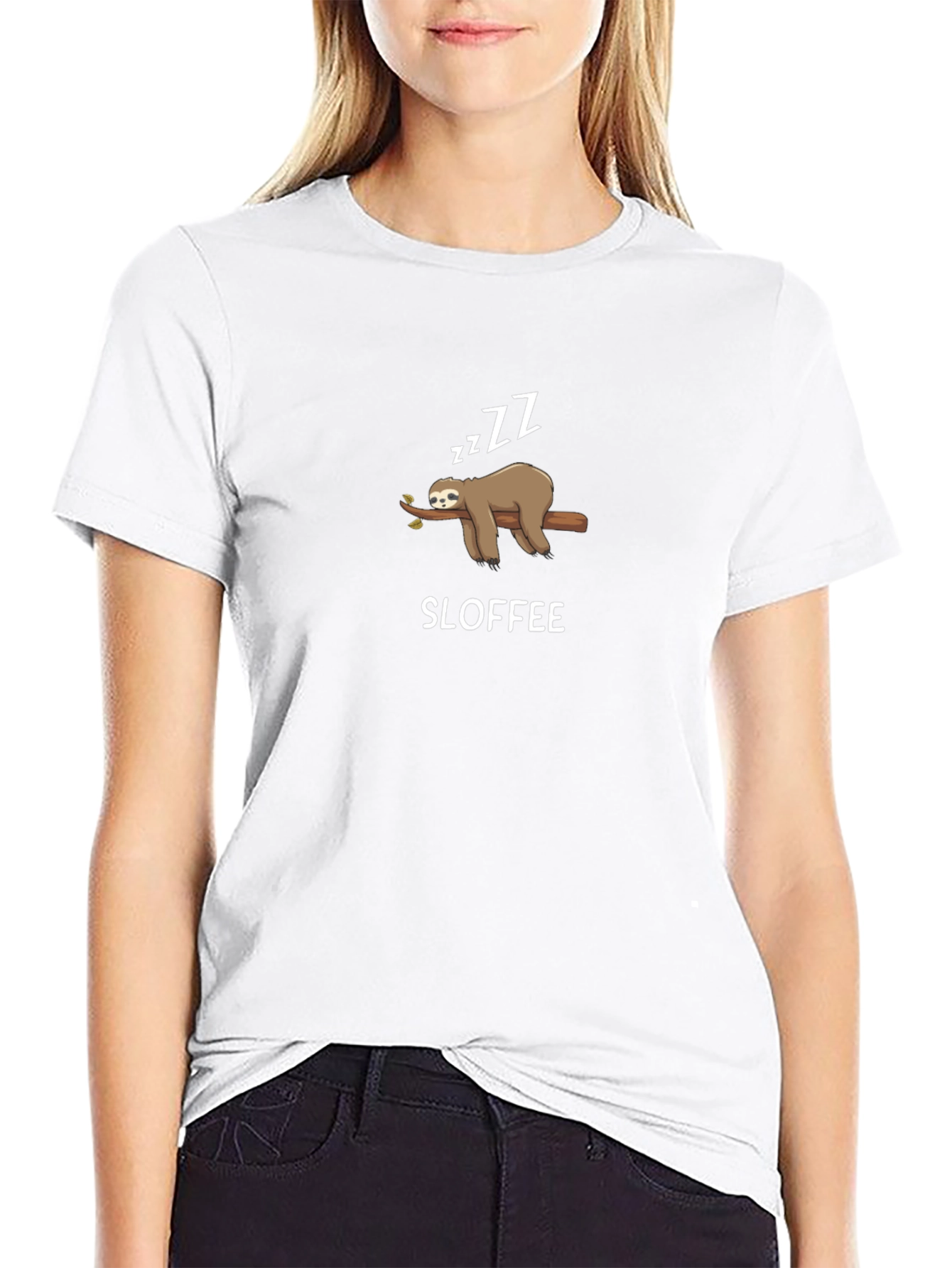 Sloffee Sloth T-Shirt - Funny Lazy Graphic Tee