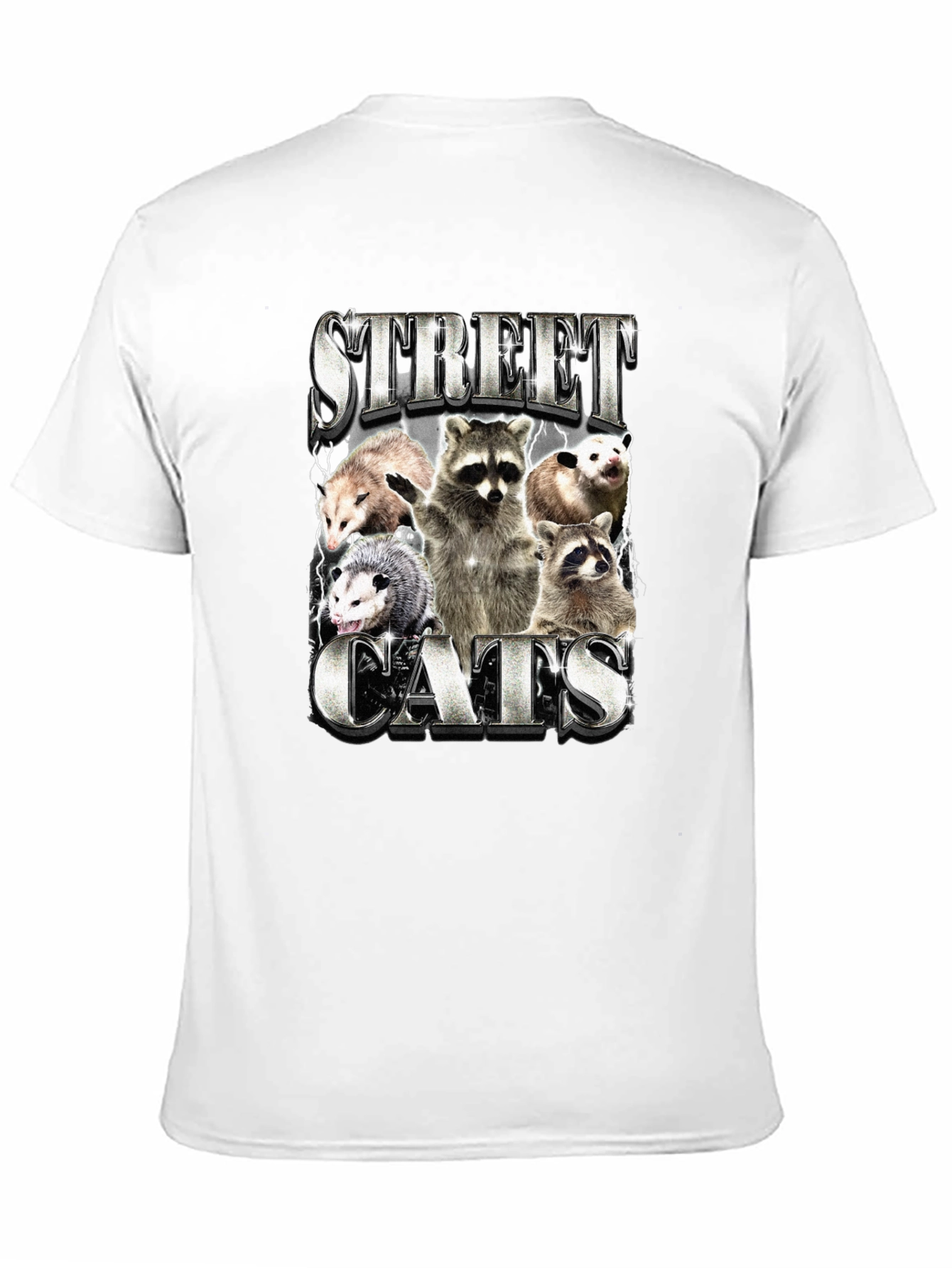 Street Cats Graphic Tee - Raccoons & Opossums