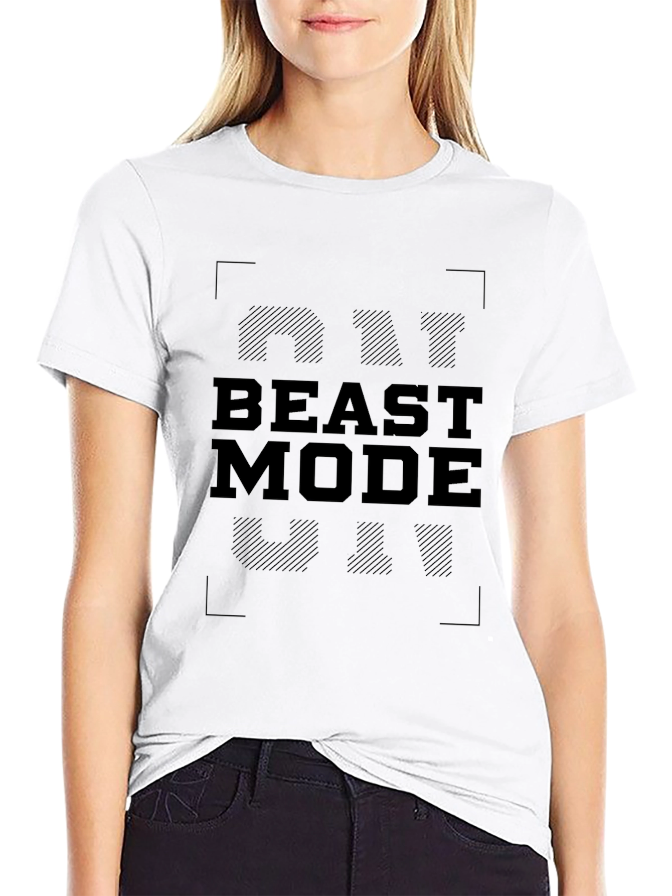 Beast Mode On Black T-Shirt