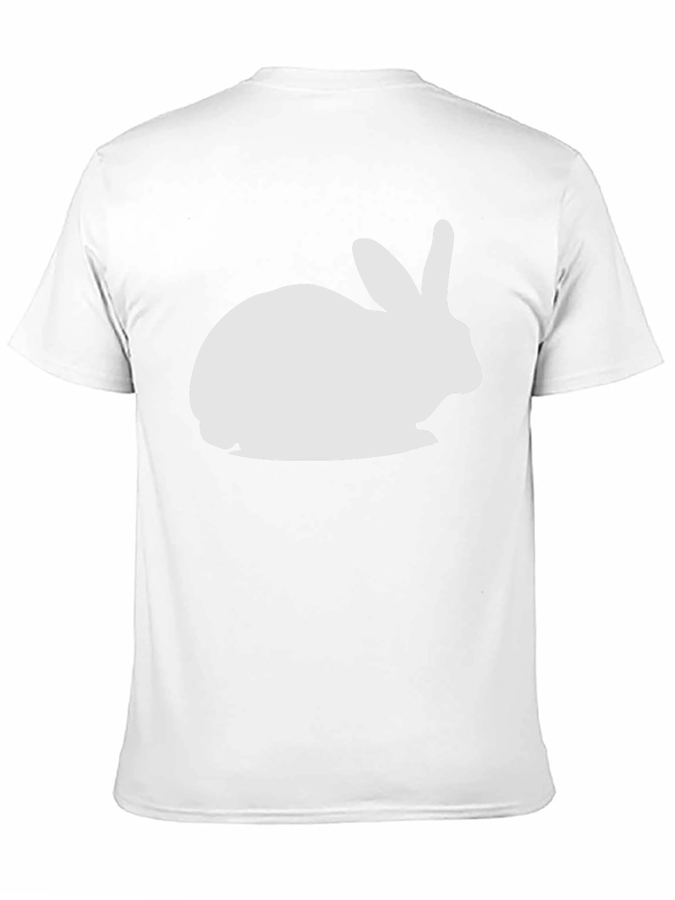 Rabbit Graphic T-Shirt - Black Cotton Blend