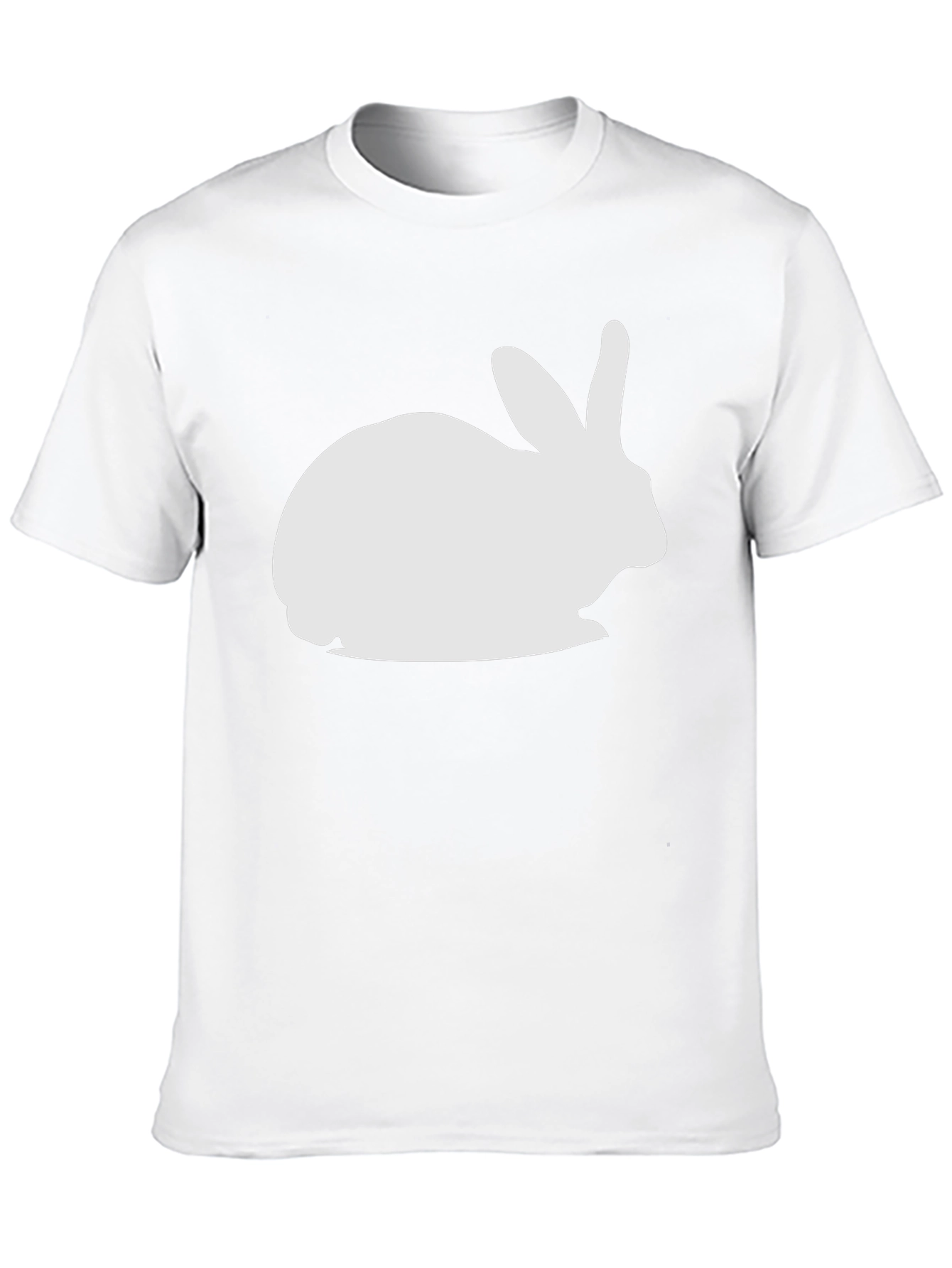 Rabbit Graphic T-Shirt - Black Cotton Blend