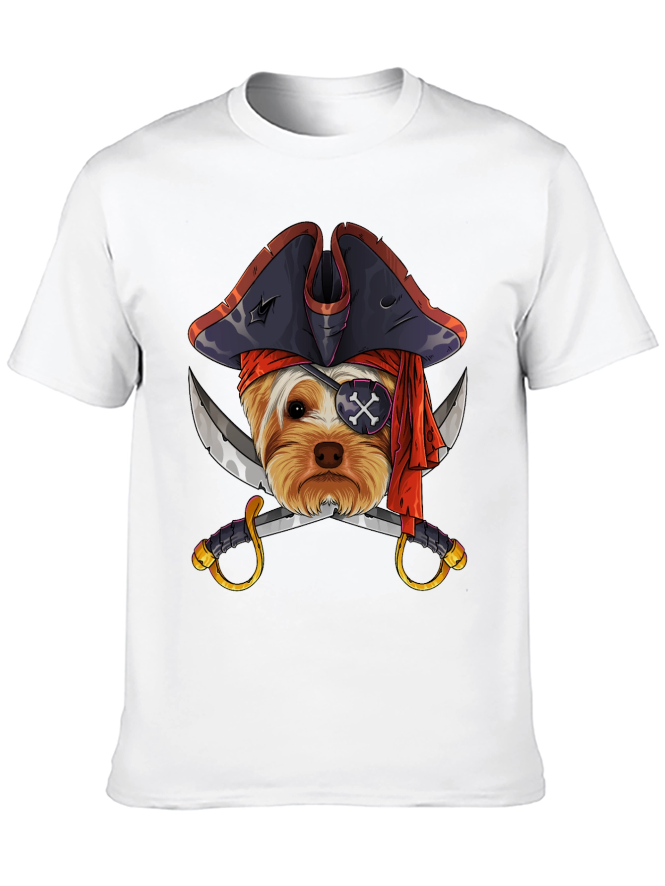 Pirate Dog T-Shirt - Novelty Graphic Tee