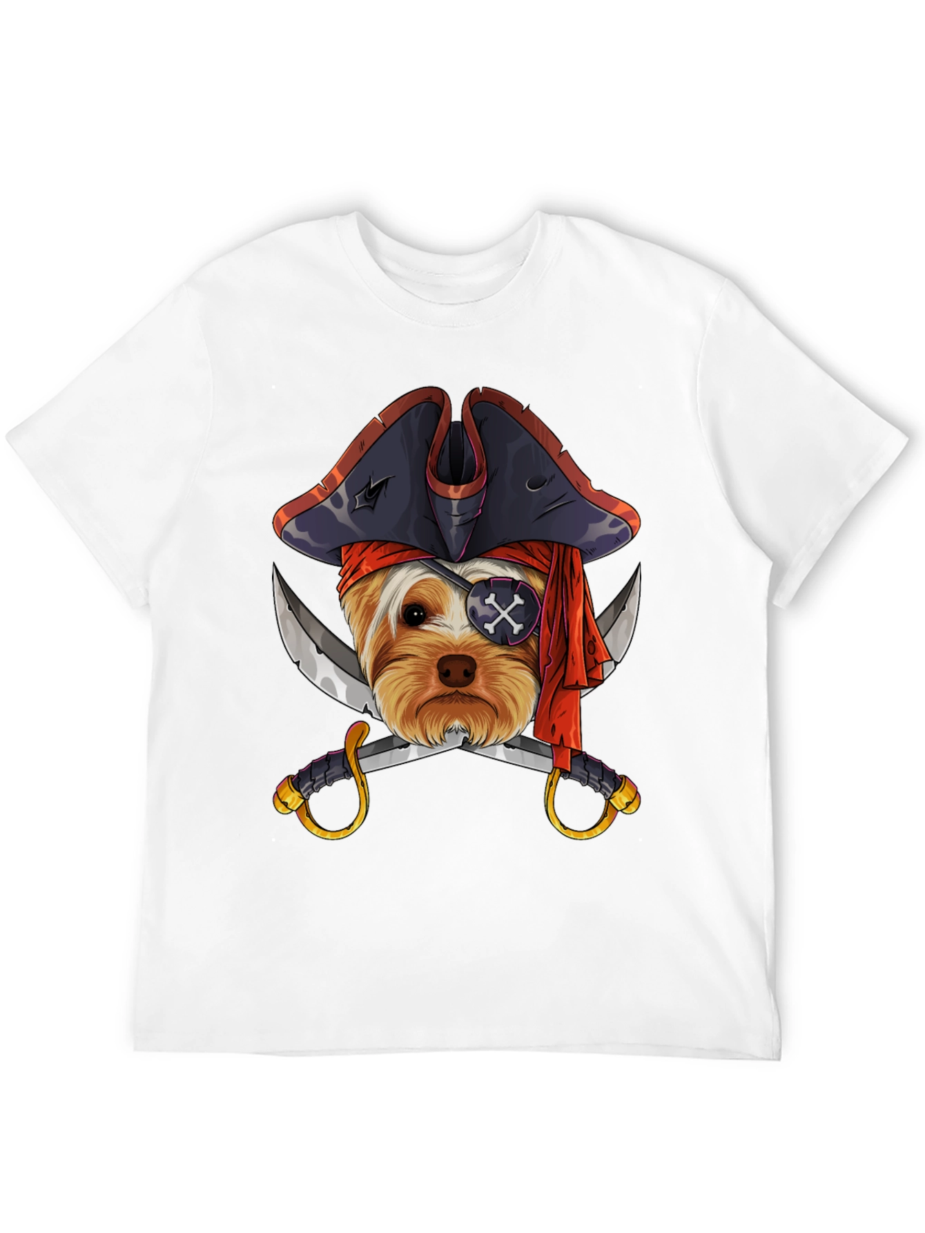 Pirate Dog T-Shirt - Novelty Graphic Tee