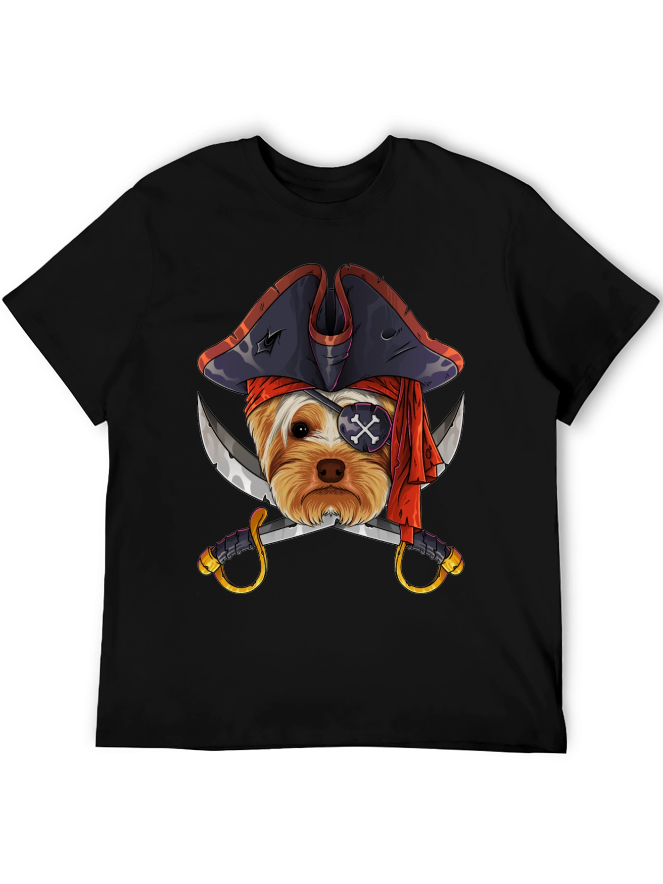 Pirate Dog T-Shirt - Novelty Graphic Tee
