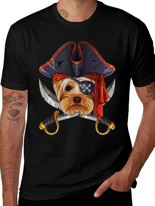 Pirate Dog T-Shirt - Novelty Graphic Tee