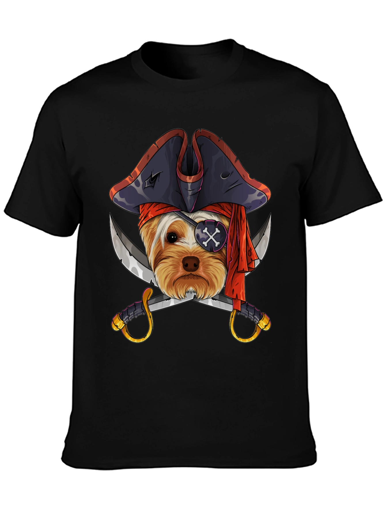 Pirate Dog T-Shirt - Novelty Graphic Tee