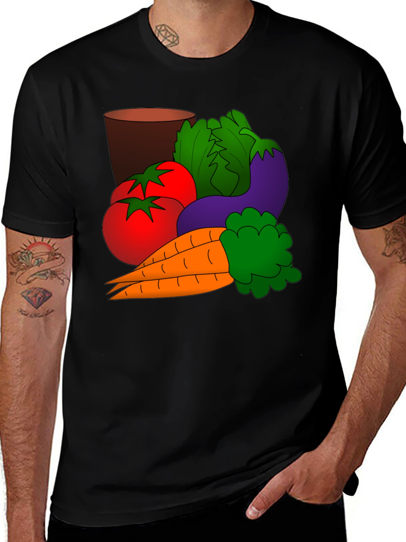 Vegetable Graphic T-Shirt - Fresh Style
