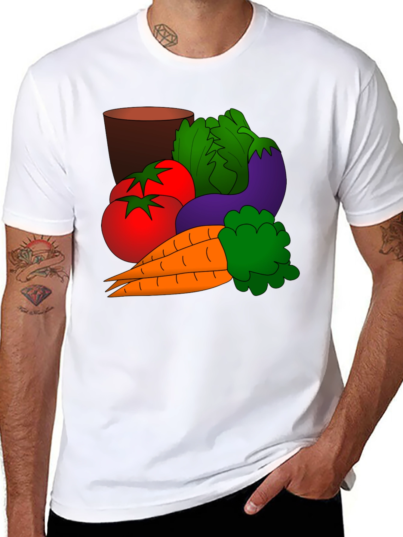 Vegetable Graphic T-Shirt - Fresh Style