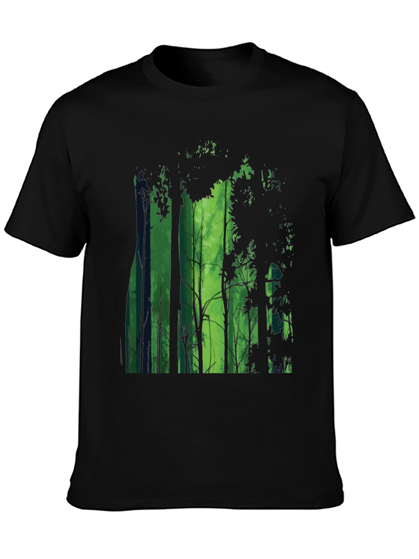 Enchanted Forest Graphic Tee - Mens Black T-Shirt