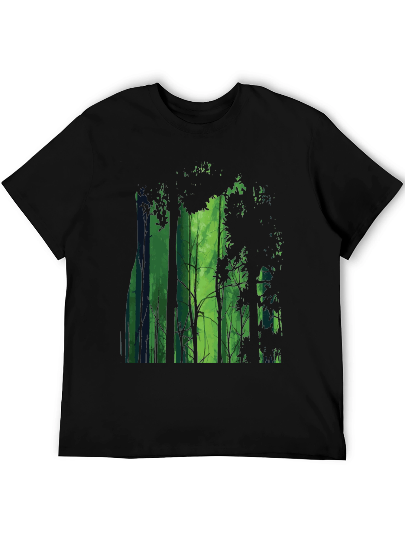 Enchanted Forest Graphic Tee - Mens Black T-Shirt