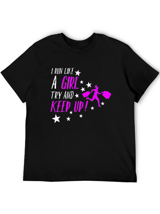 I Run Like A Girl T-Shirt - Funny Womens Running Tee