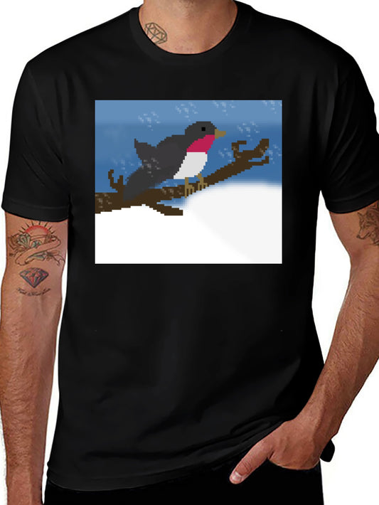 Pixelated Robin T-Shirt