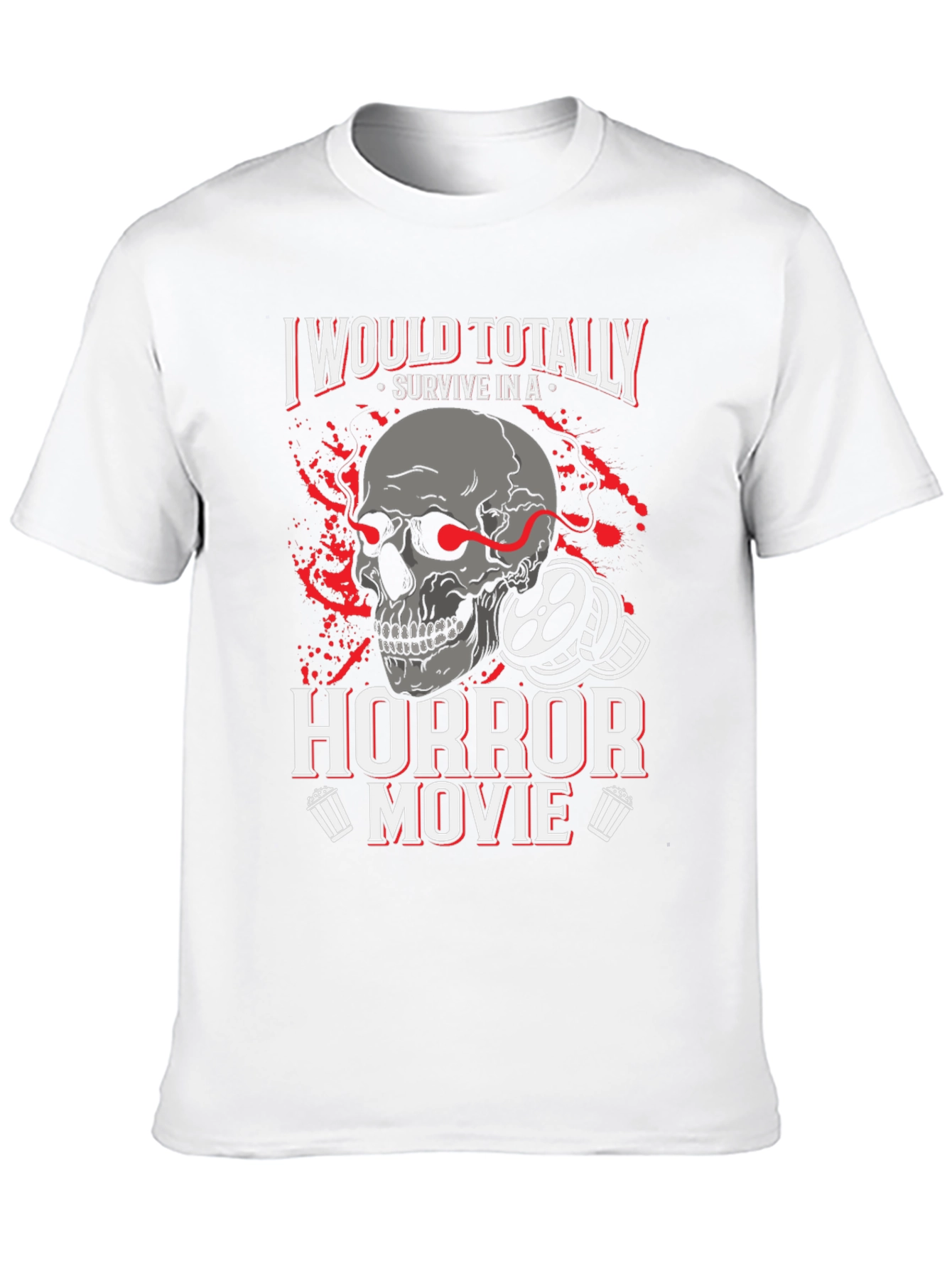 Horror Movie Survivor Graphic T-Shirt