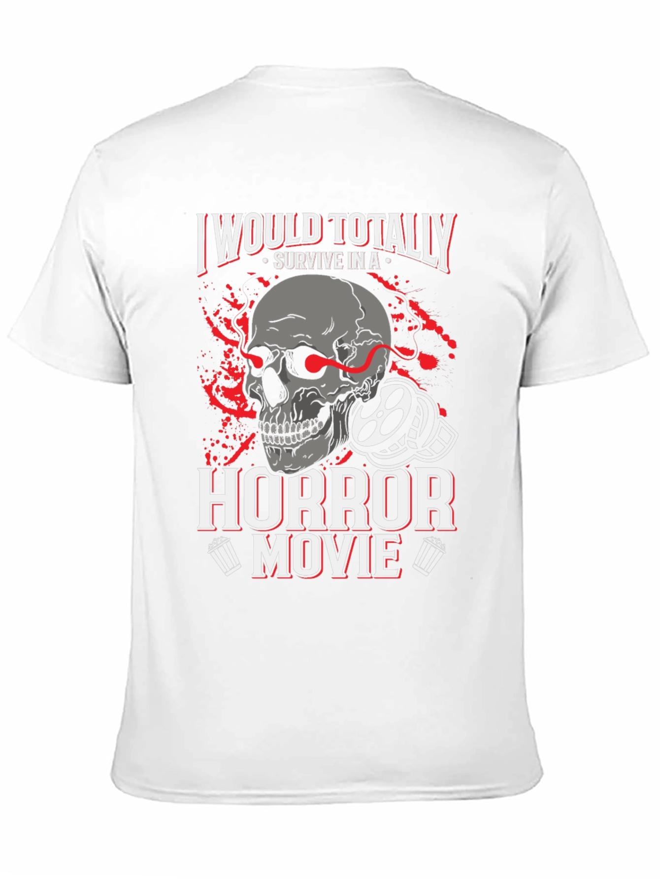 Horror Movie Survivor Graphic T-Shirt