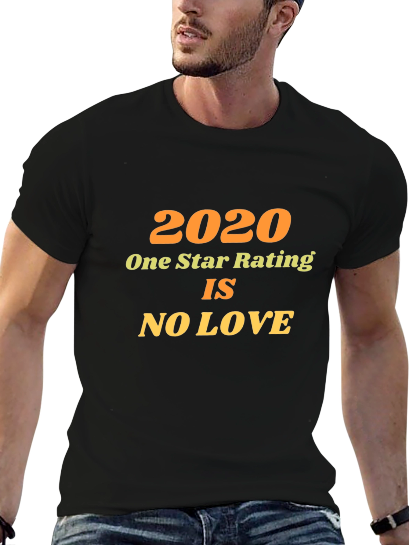 2020 One Star Rating Novelty Graphic Tee