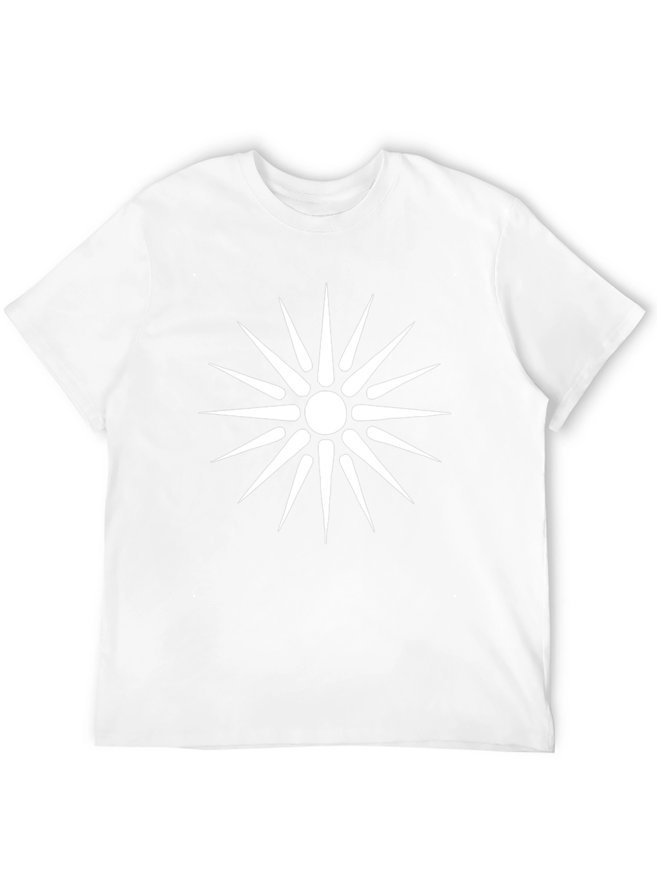 Stylish Black T-Shirt with Star of Vergina