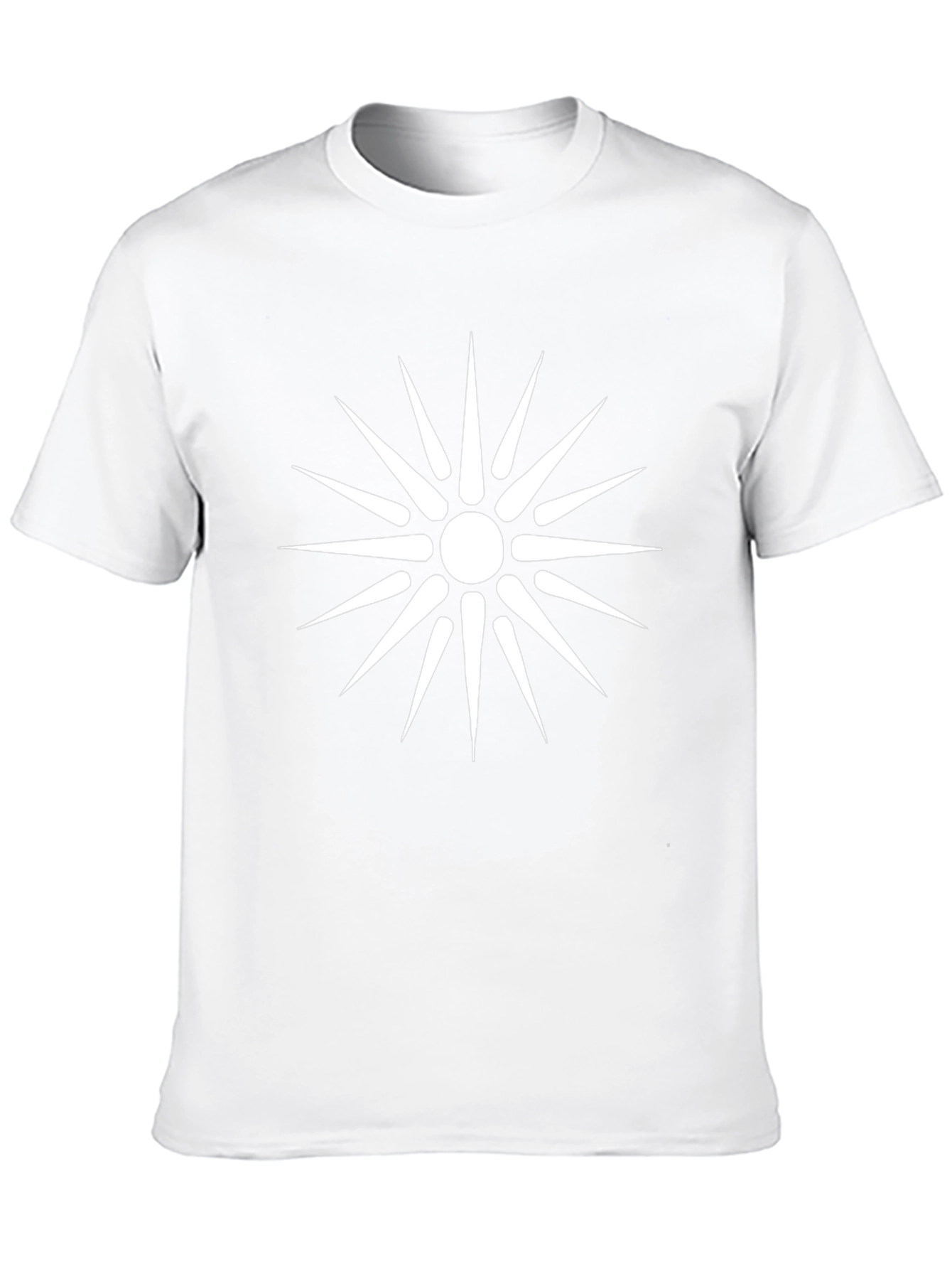 Stylish Black T-Shirt with Star of Vergina