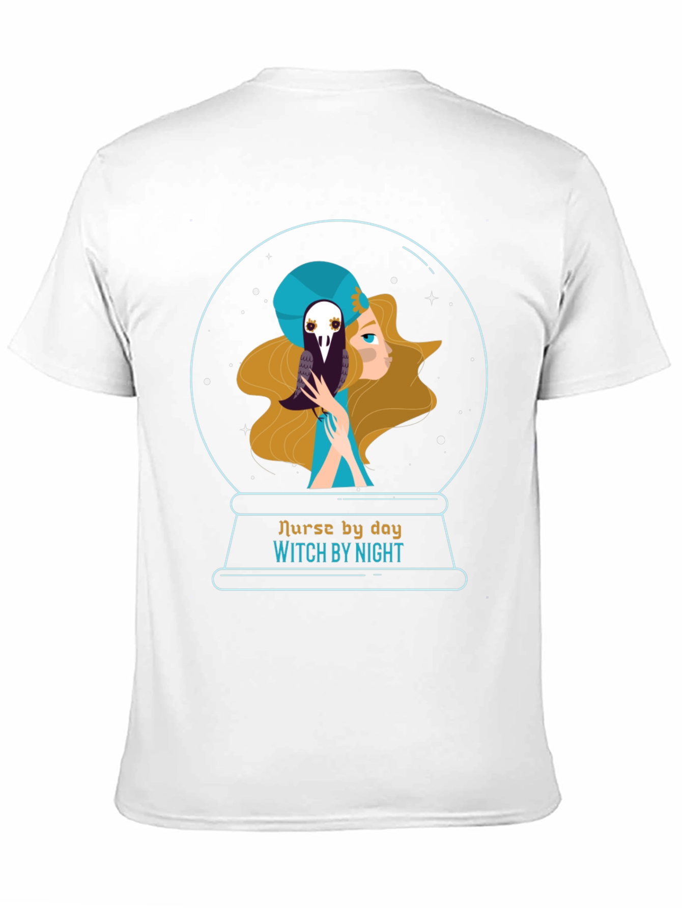 Nurse By Day Witch By Night Graphic Tee