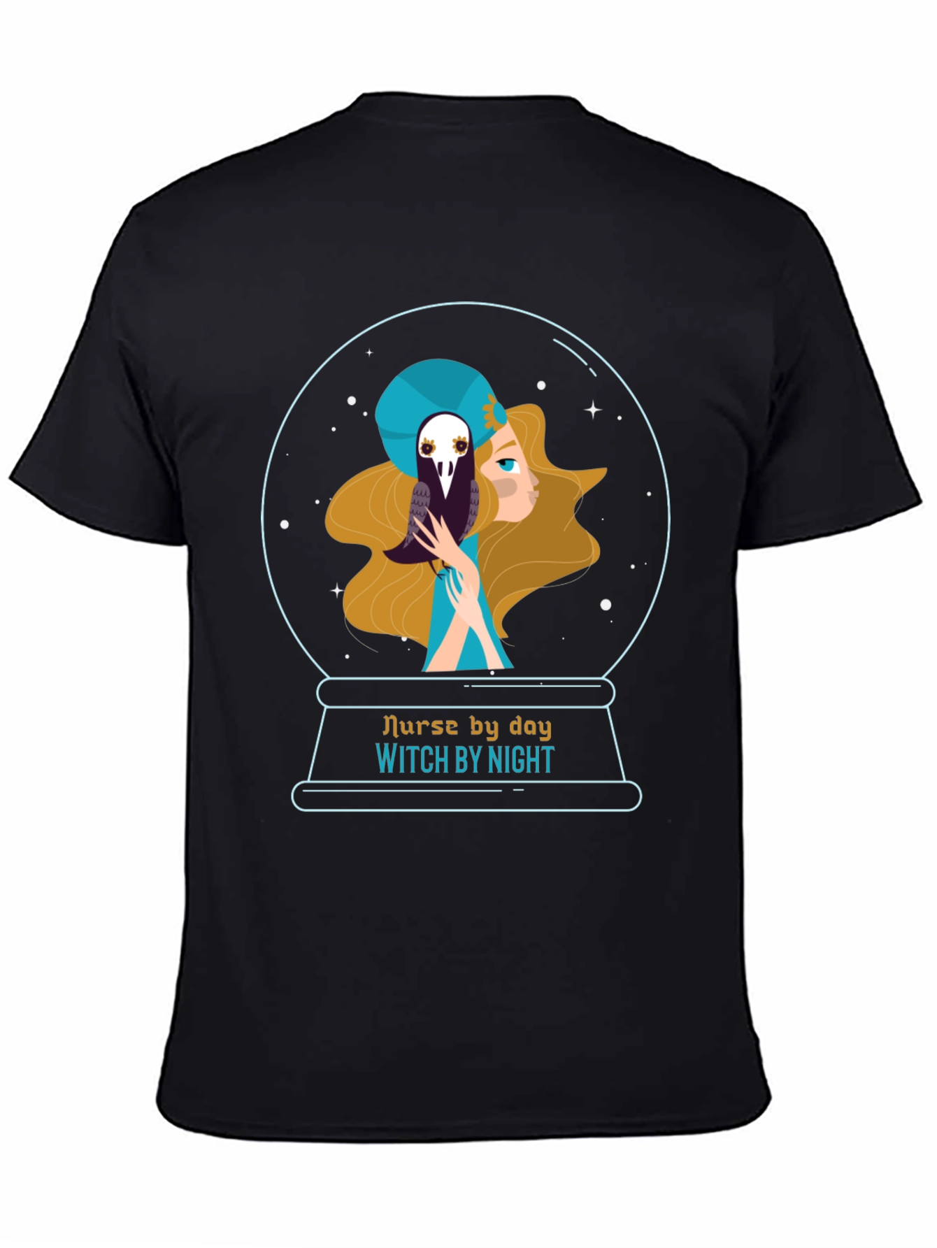 Nurse By Day Witch By Night Graphic Tee