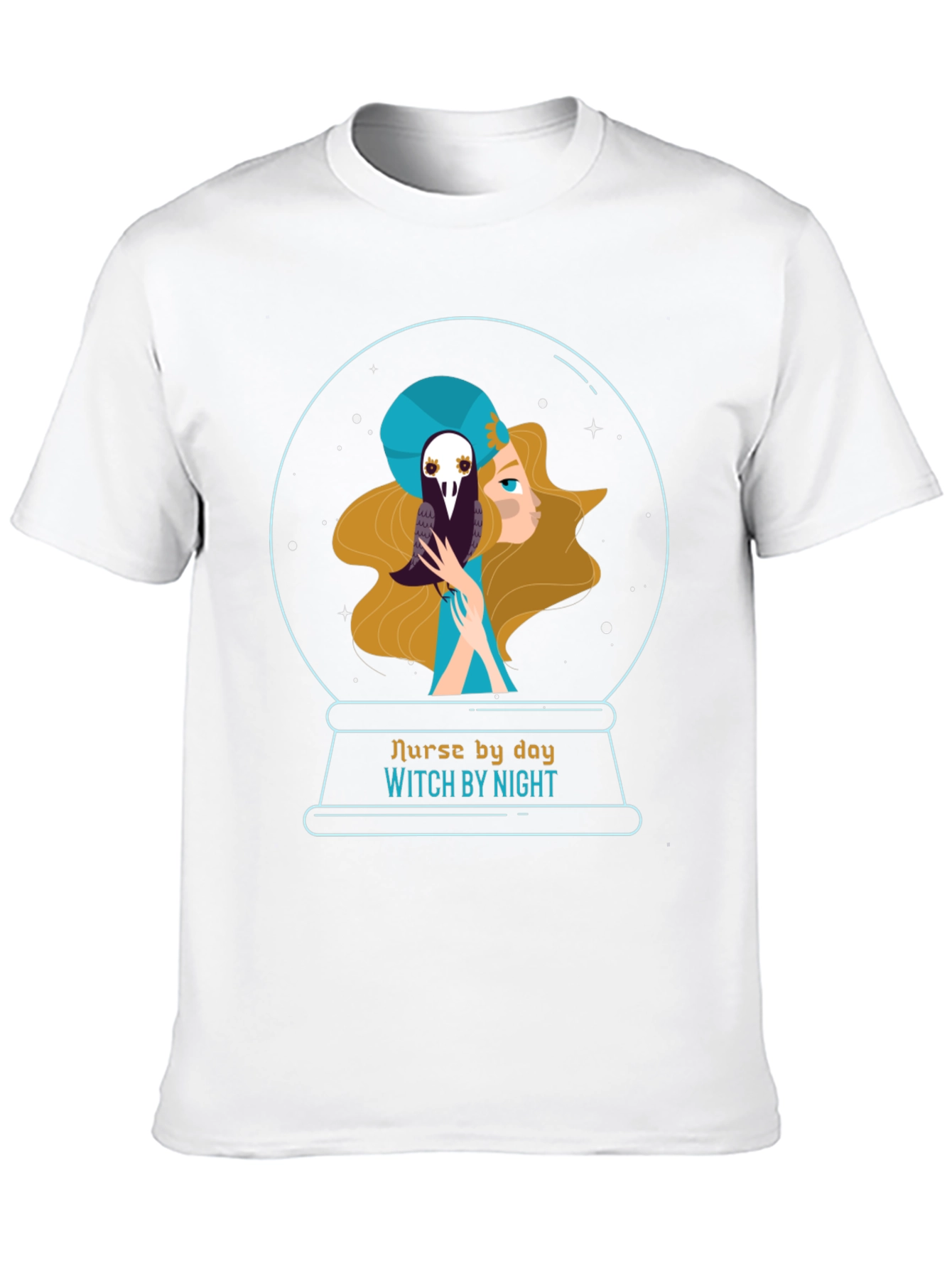 Nurse By Day Witch By Night Graphic Tee
