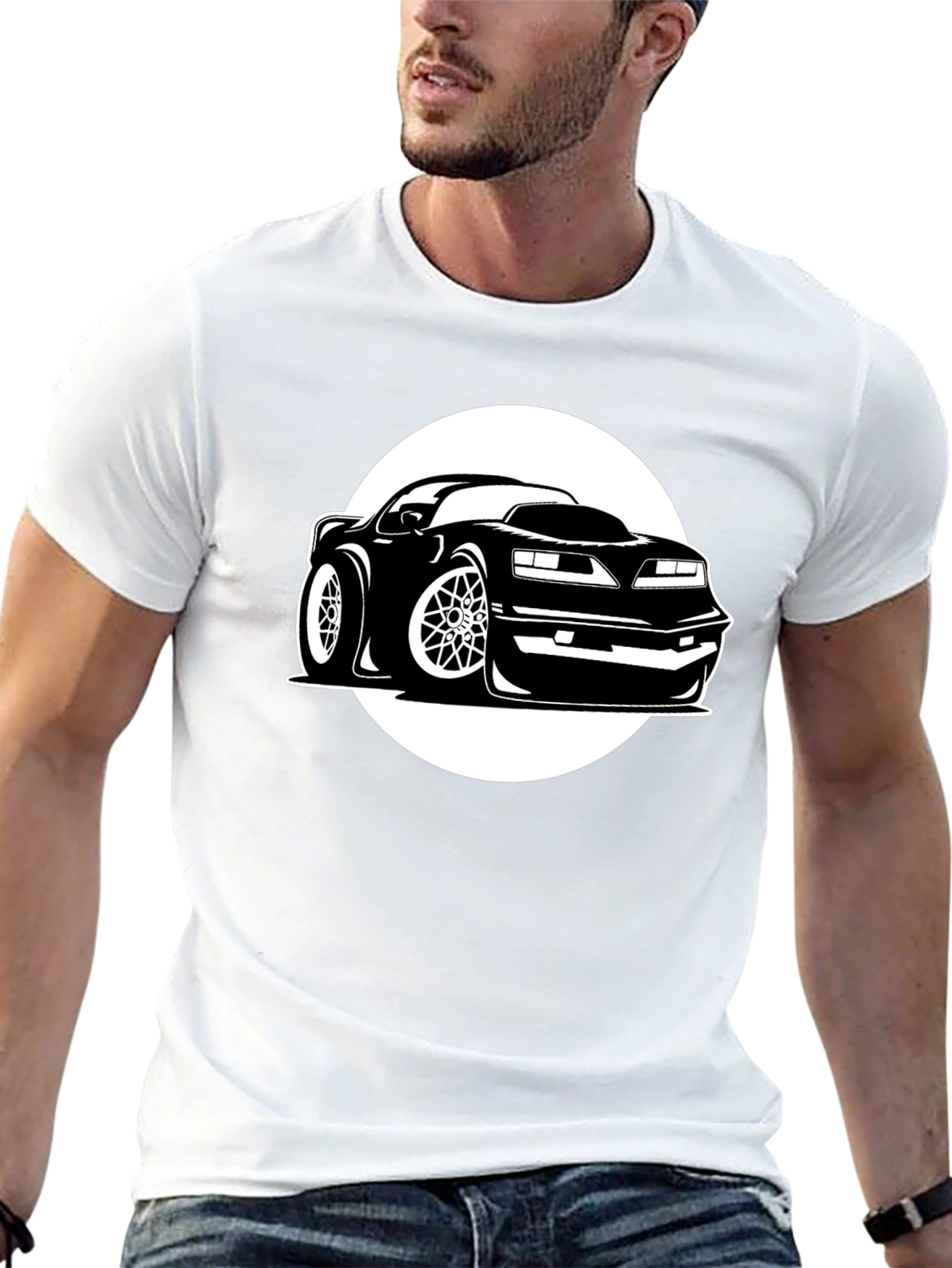 Retro Car Graphic T-Shirt - Classic Style