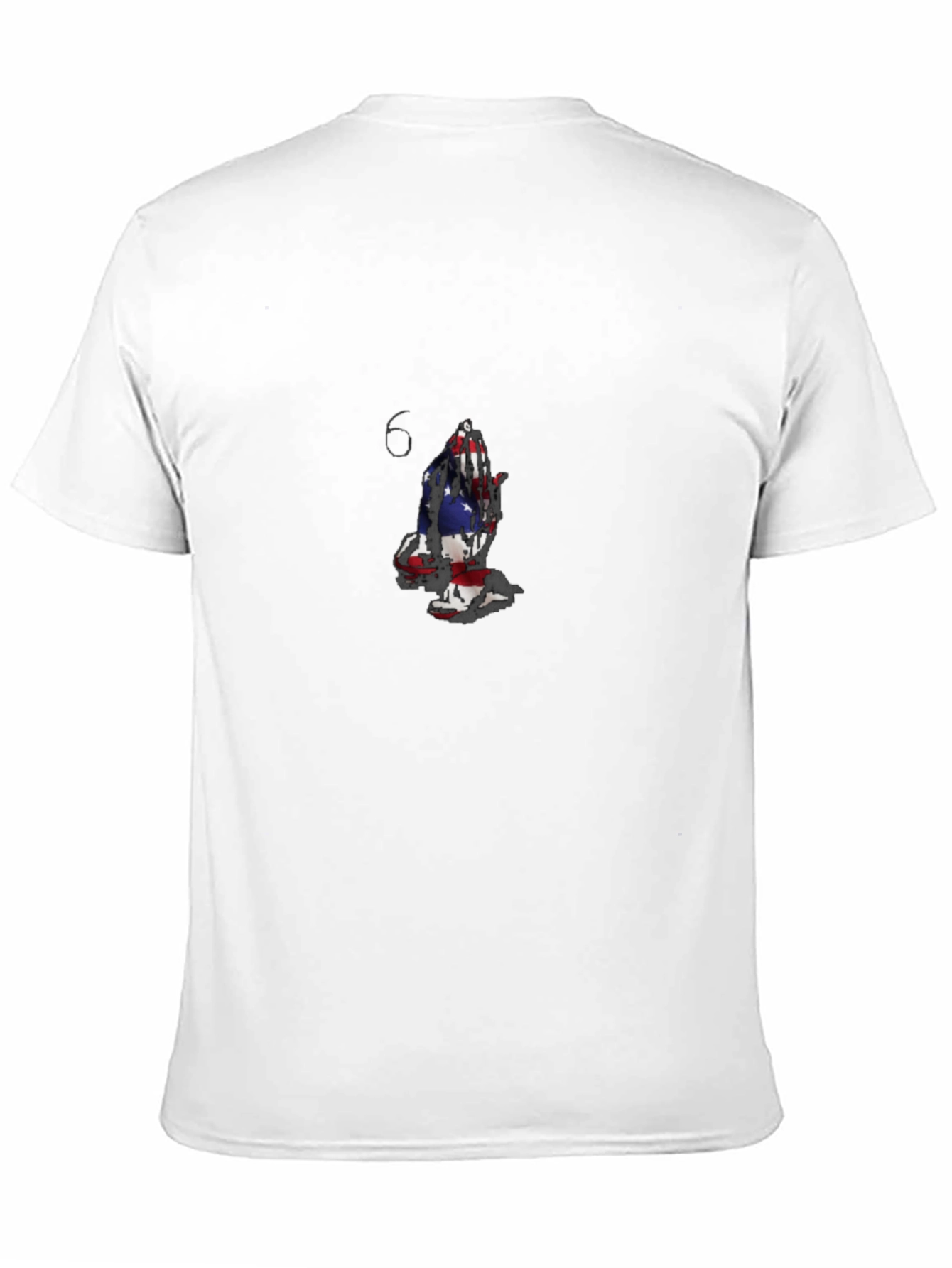 American Flag Praying Hands Black T-Shirt