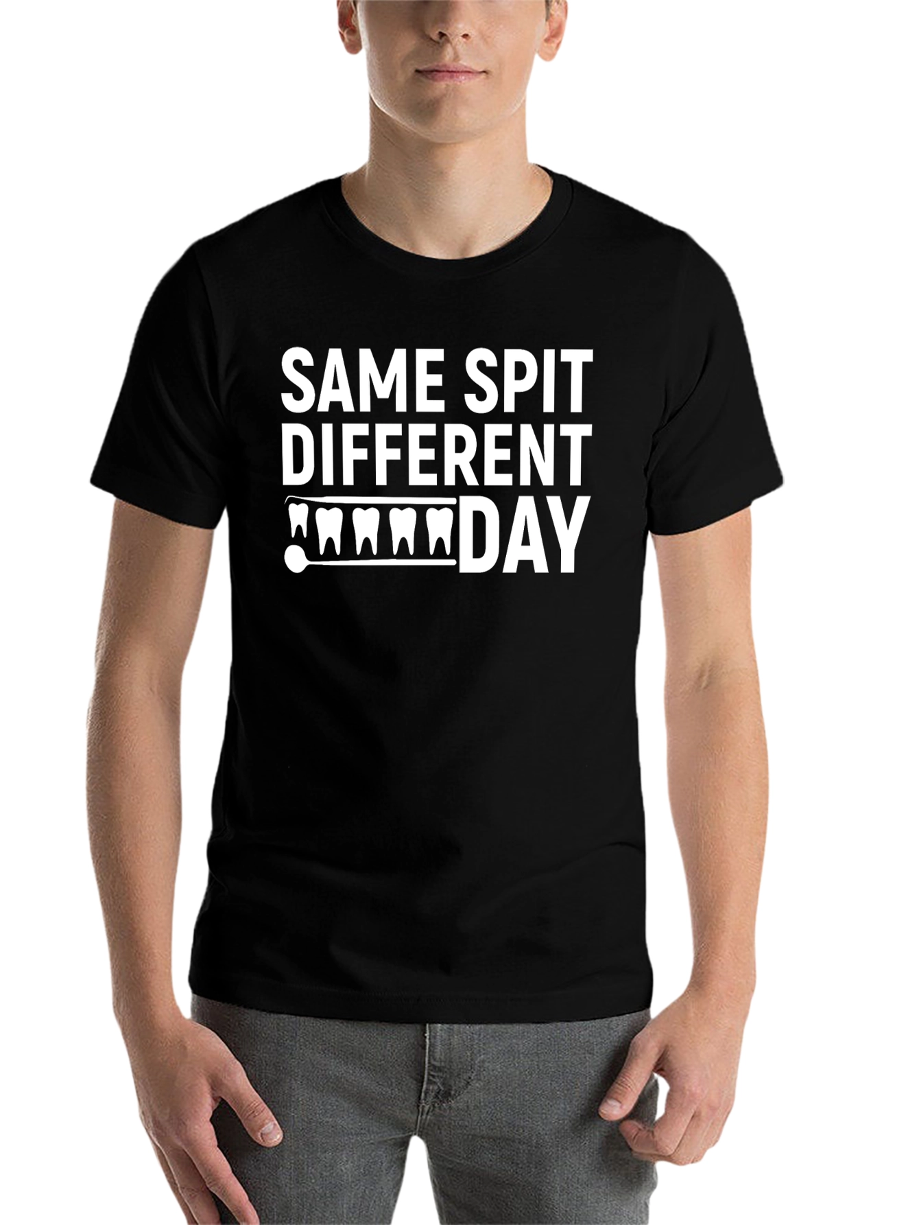Same Spit Different Day Black T-Shirt