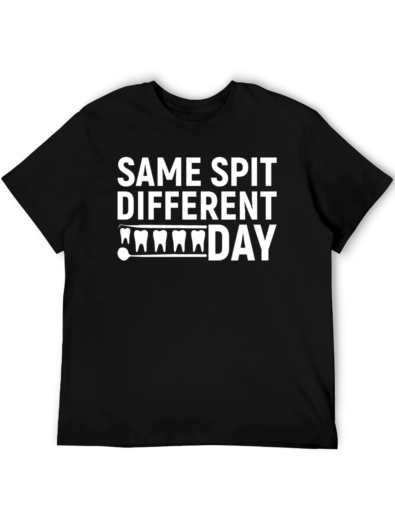 Same Spit Different Day Black T-Shirt