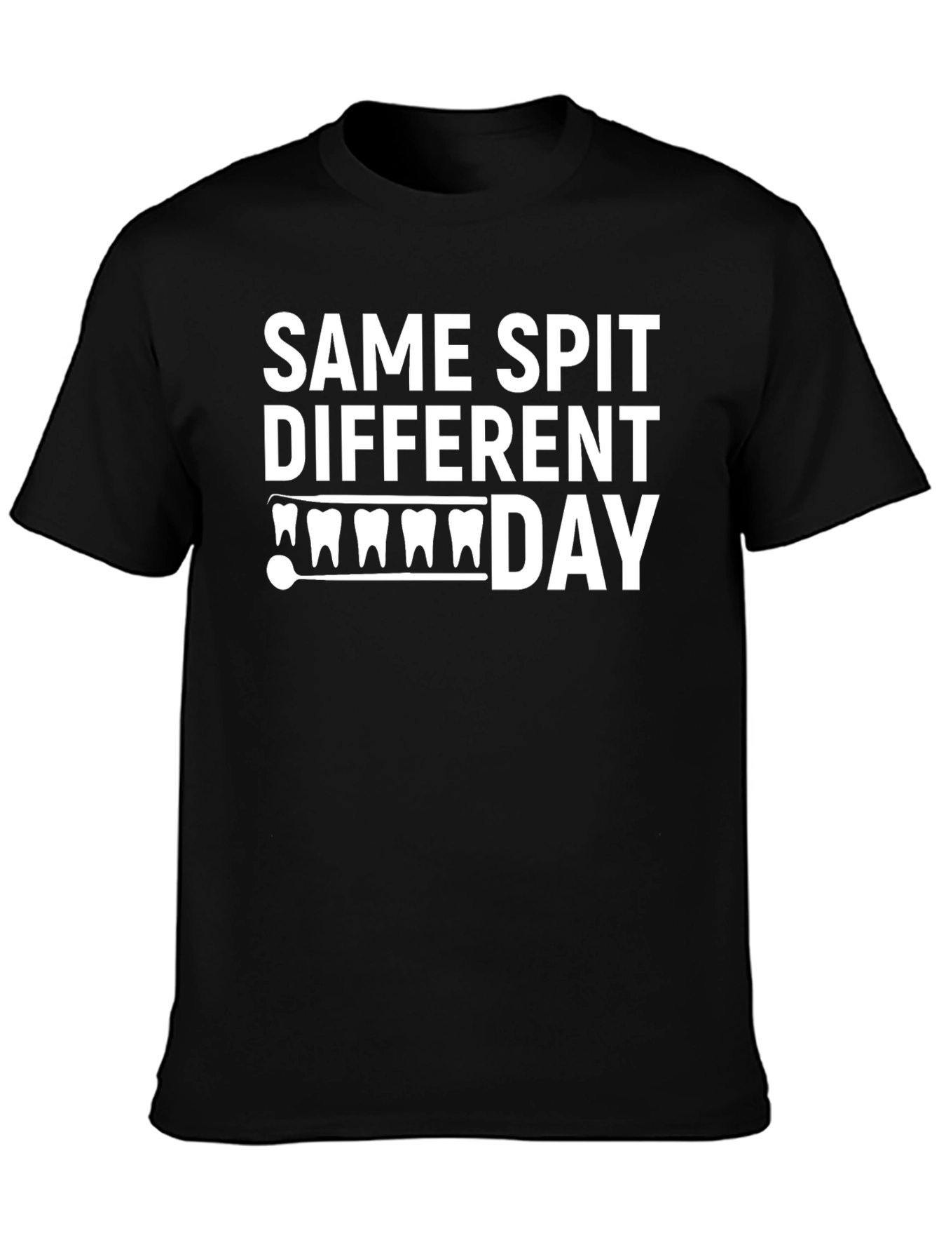Same Spit Different Day Black T-Shirt