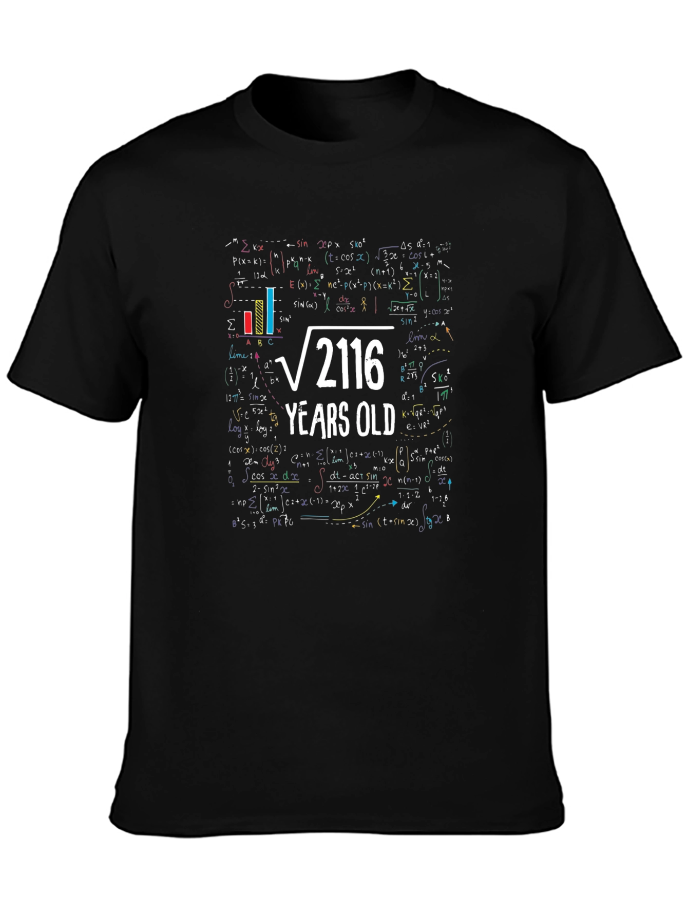 Funny 46th Birthday T-Shirt Math Formula Design