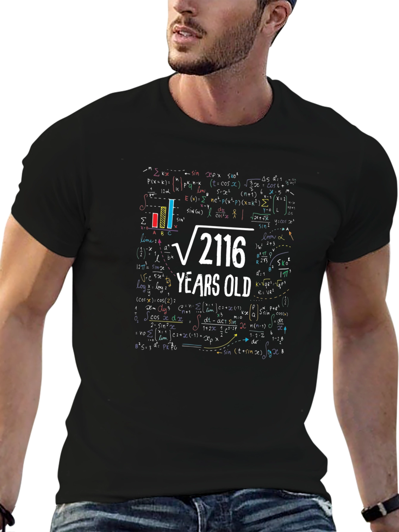 Funny 46th Birthday T-Shirt Math Formula Design