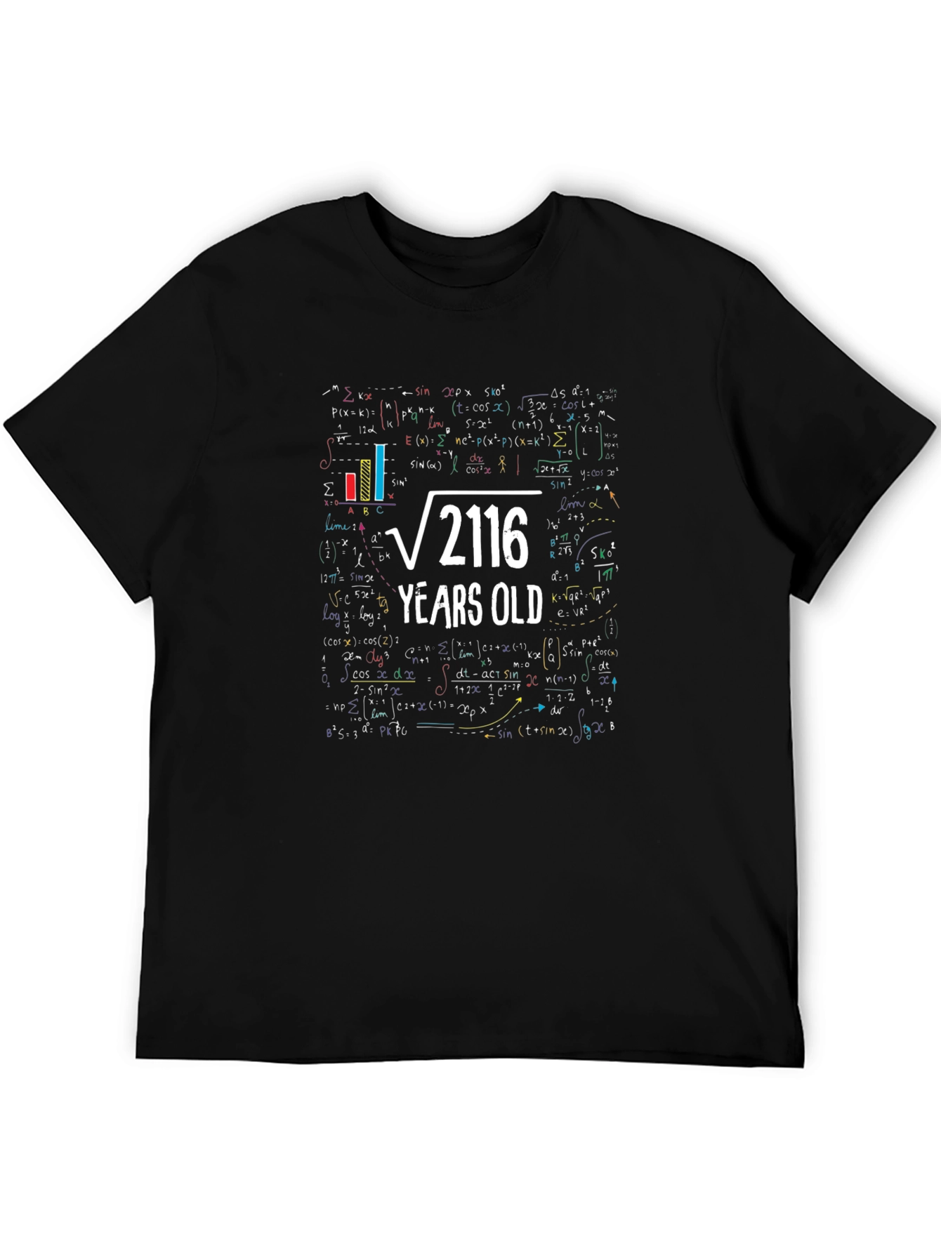 Funny 46th Birthday T-Shirt Math Formula Design