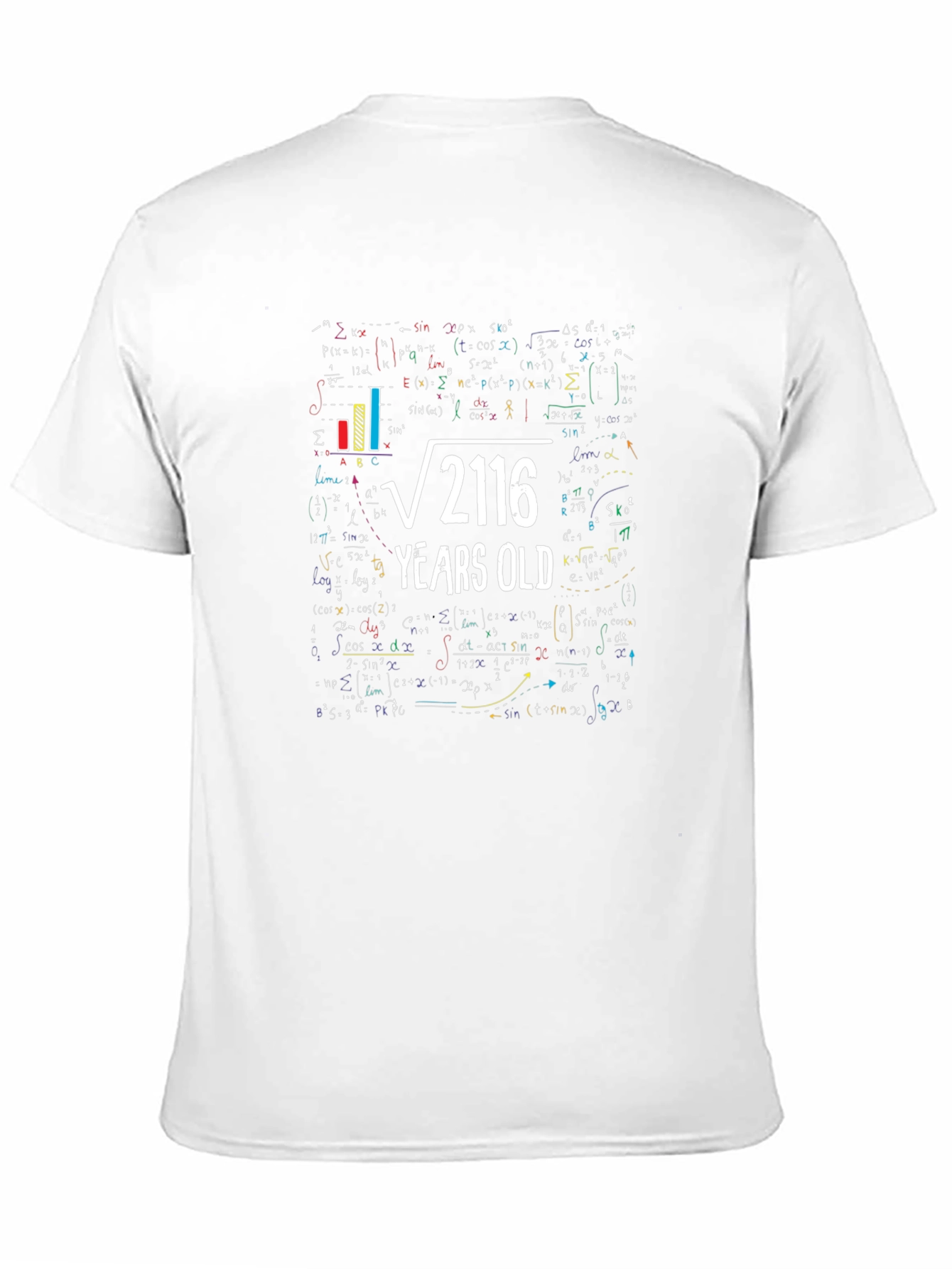 Funny 46th Birthday T-Shirt Math Formula Design