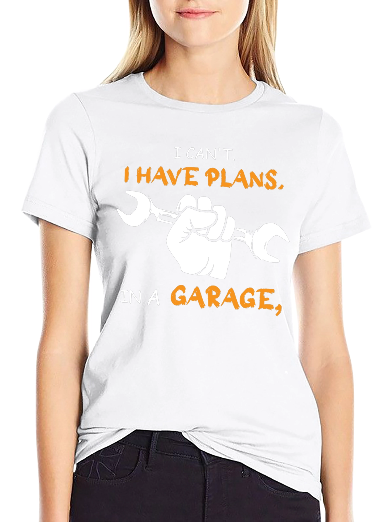 Garage Plans T-Shirt - Mechanic Hand Wrench Tee